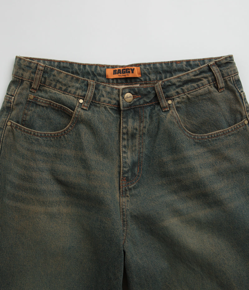 Butter Goods Warped Jeans - Stunning Dirty Wash Indigo