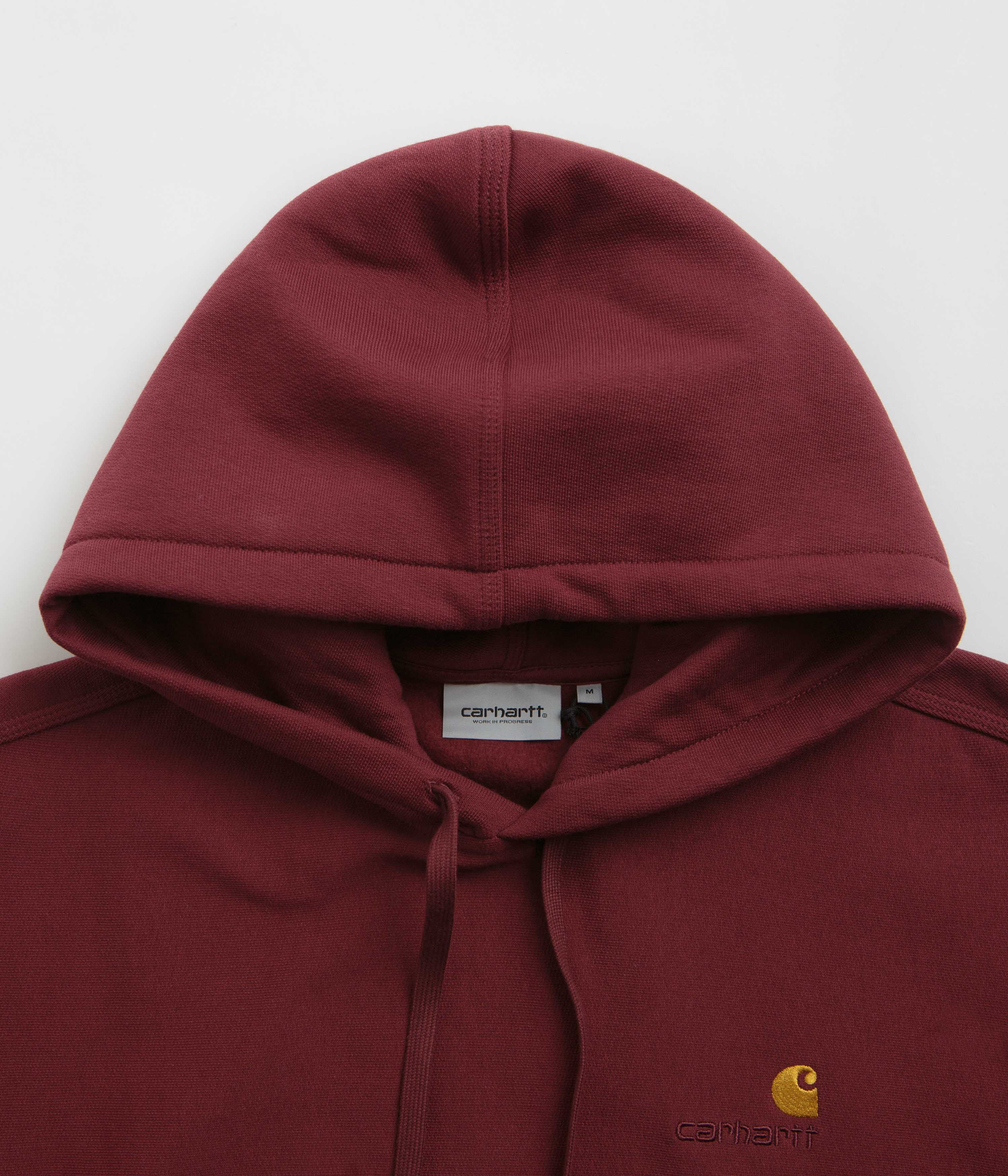 Carhartt American Script Hoodie - Stunning Malbec