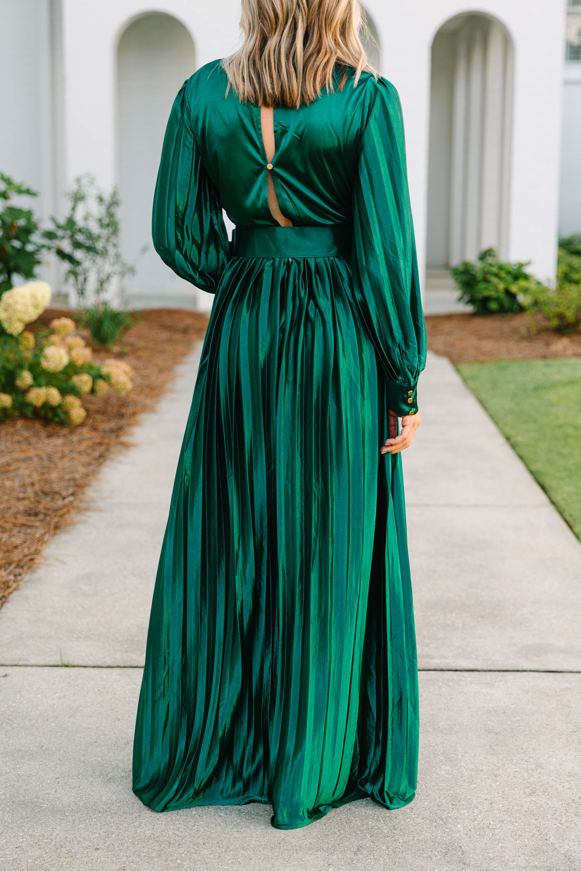 Enchanting Emerald Green Belted Maxi Dress - Feel Like Royalty!