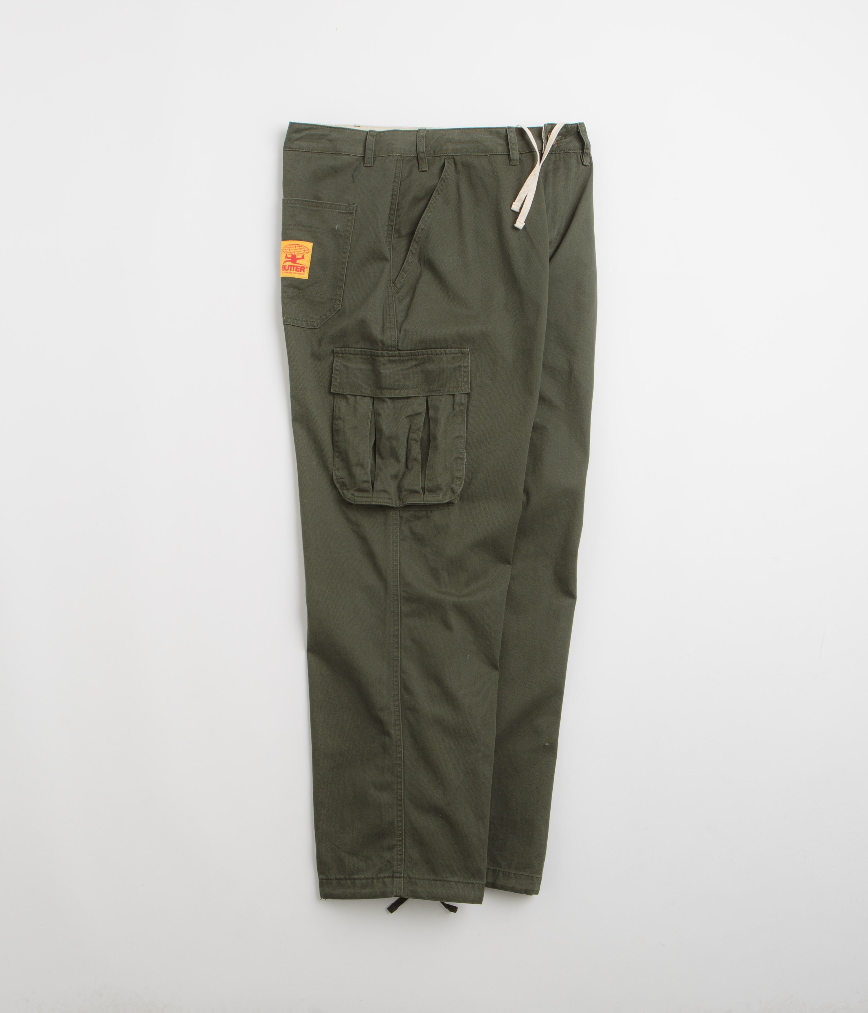 Butter Goods Forest Green Field Cargo Pants - Fashionably Distressed!