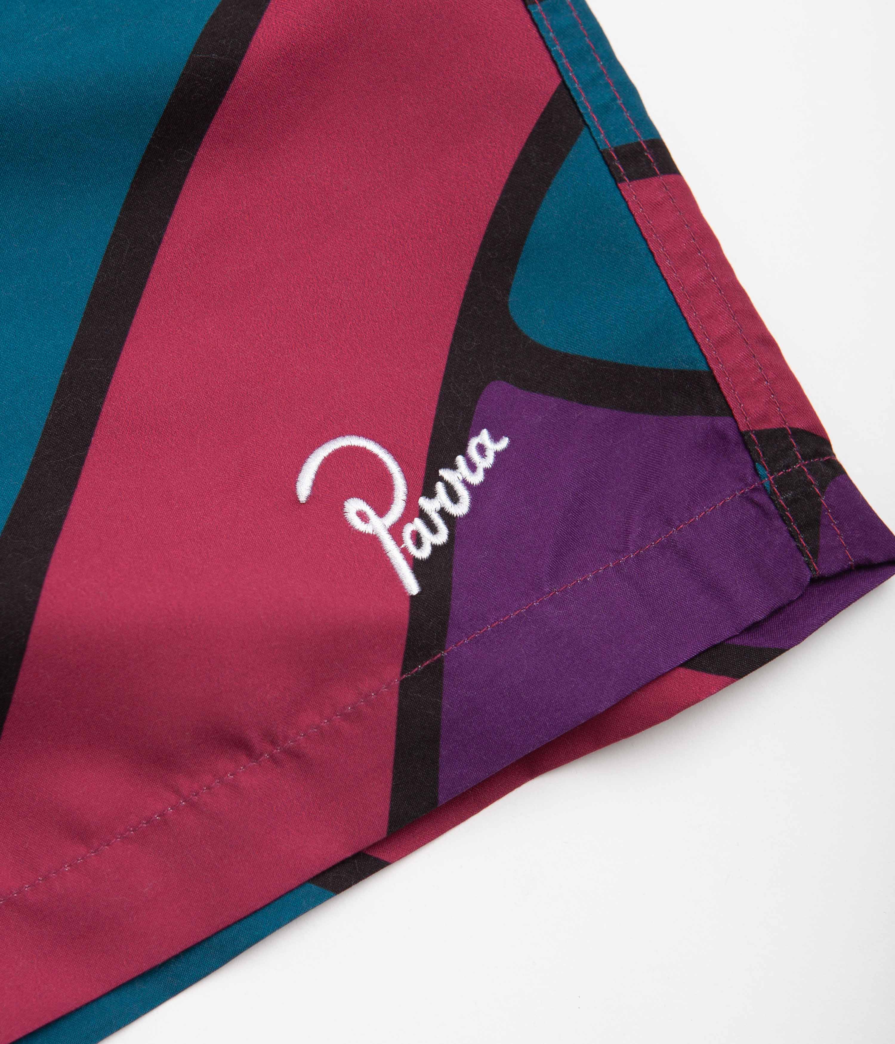 by Parra Multi-Color Mountain Waves Swim Shorts: A Splash of Style!