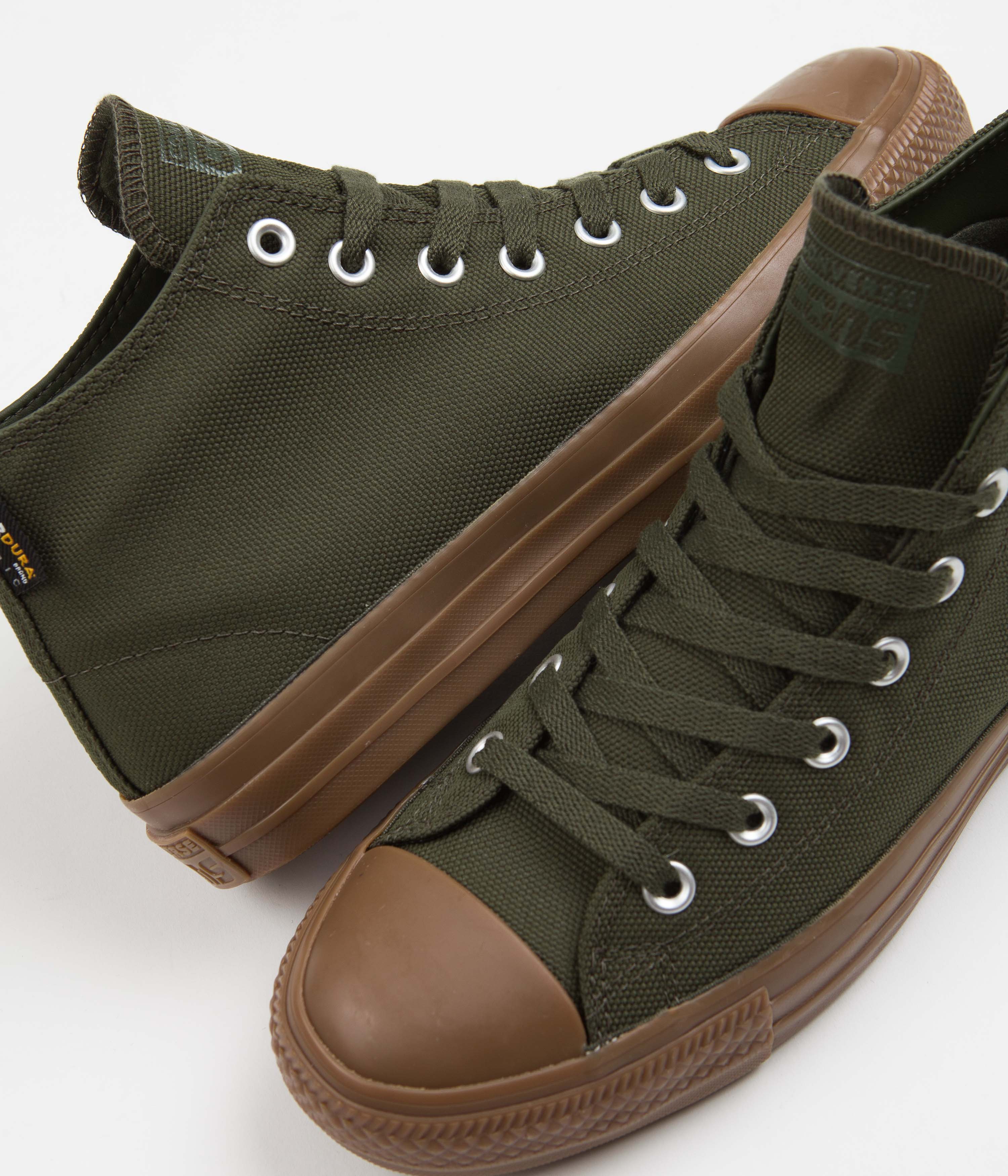 Converse CTAS Pro Cordura Canvas Mid Shoes - Stylish Cargo Khaki Combo