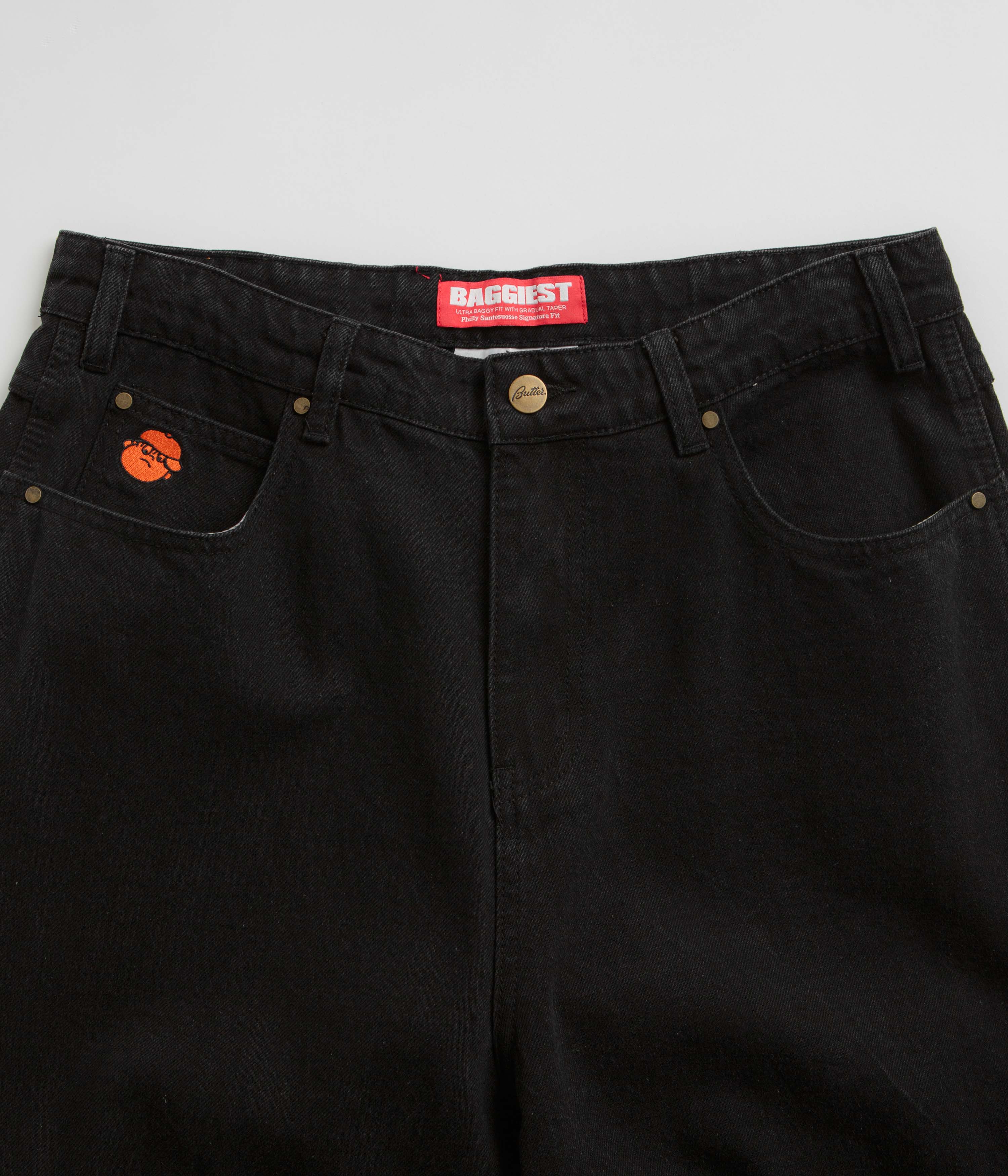 Butter Goods Santosuosso Double Knee Jeans - Stunning Washed Black