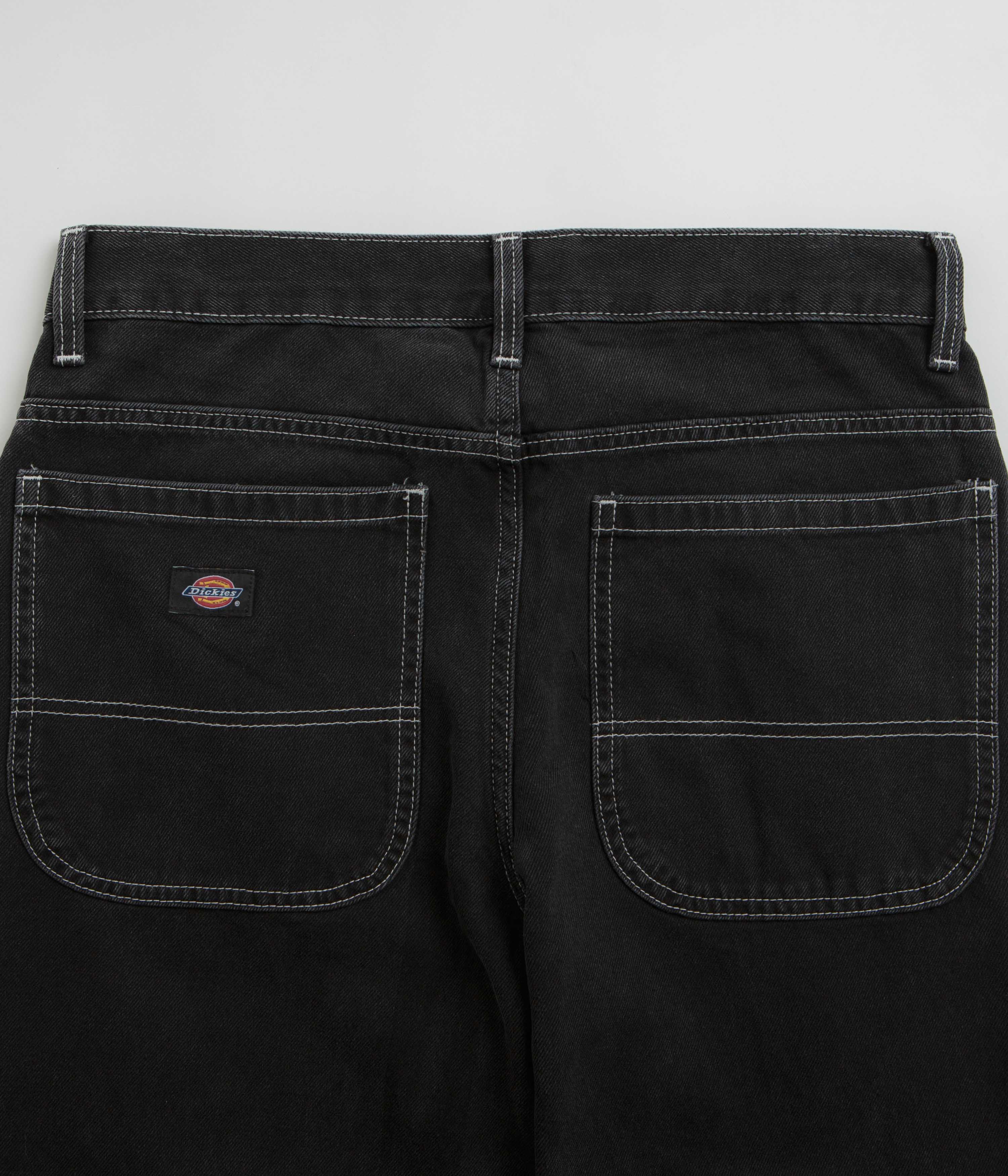 Dickies Black Wash Double Knee Jeans - A Must-Have!