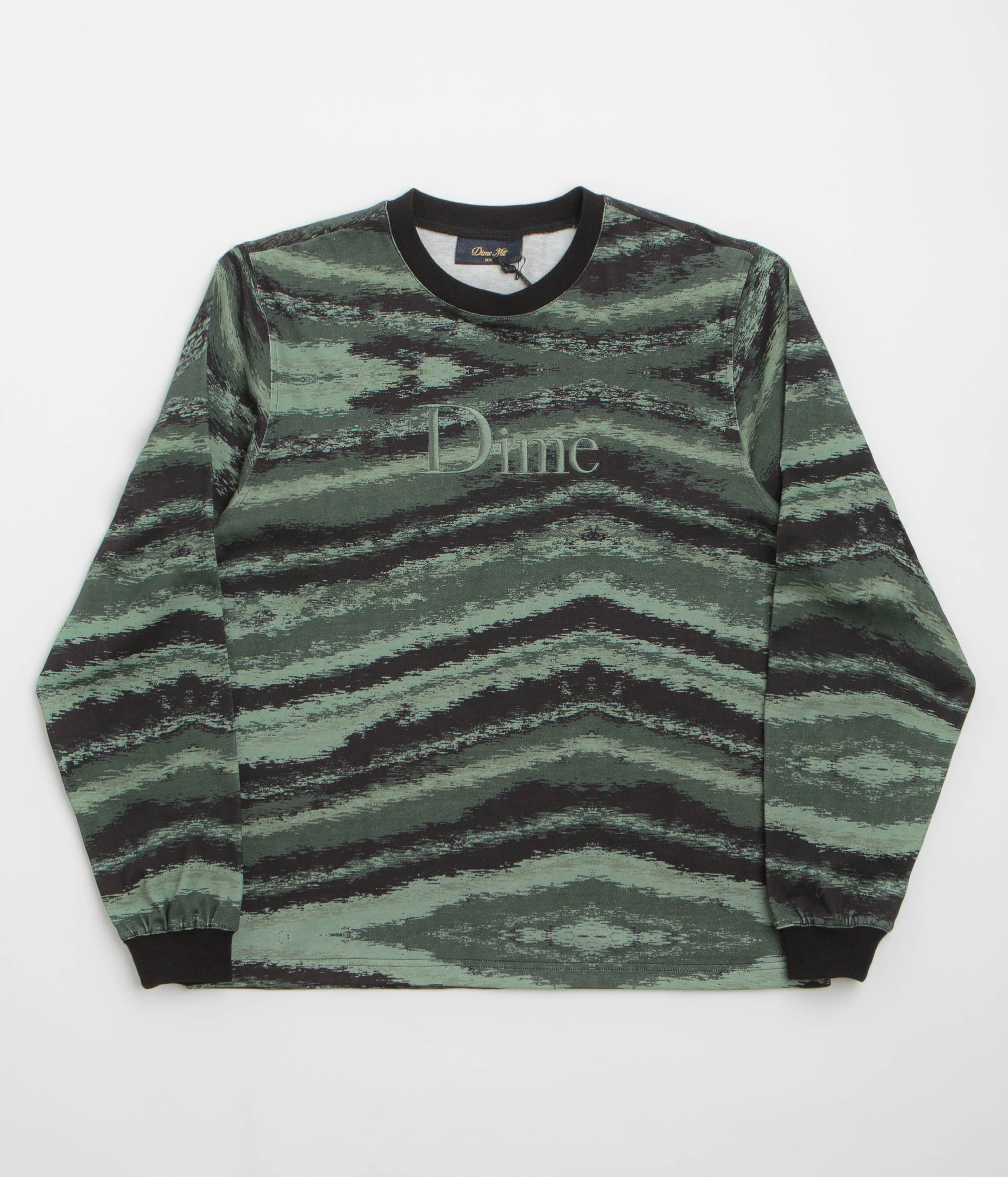 Hunter Green Dime Brushstroke Shirt - A Stylish Must-Have!