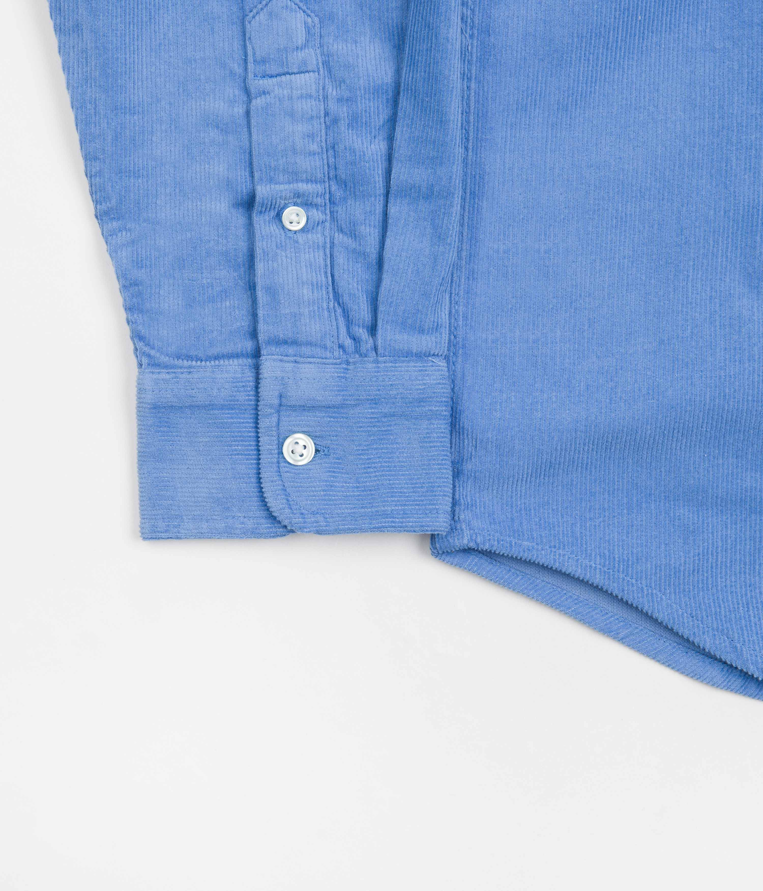Carhartt Madison Fine Cord Shirt - Stunning Piscine & White