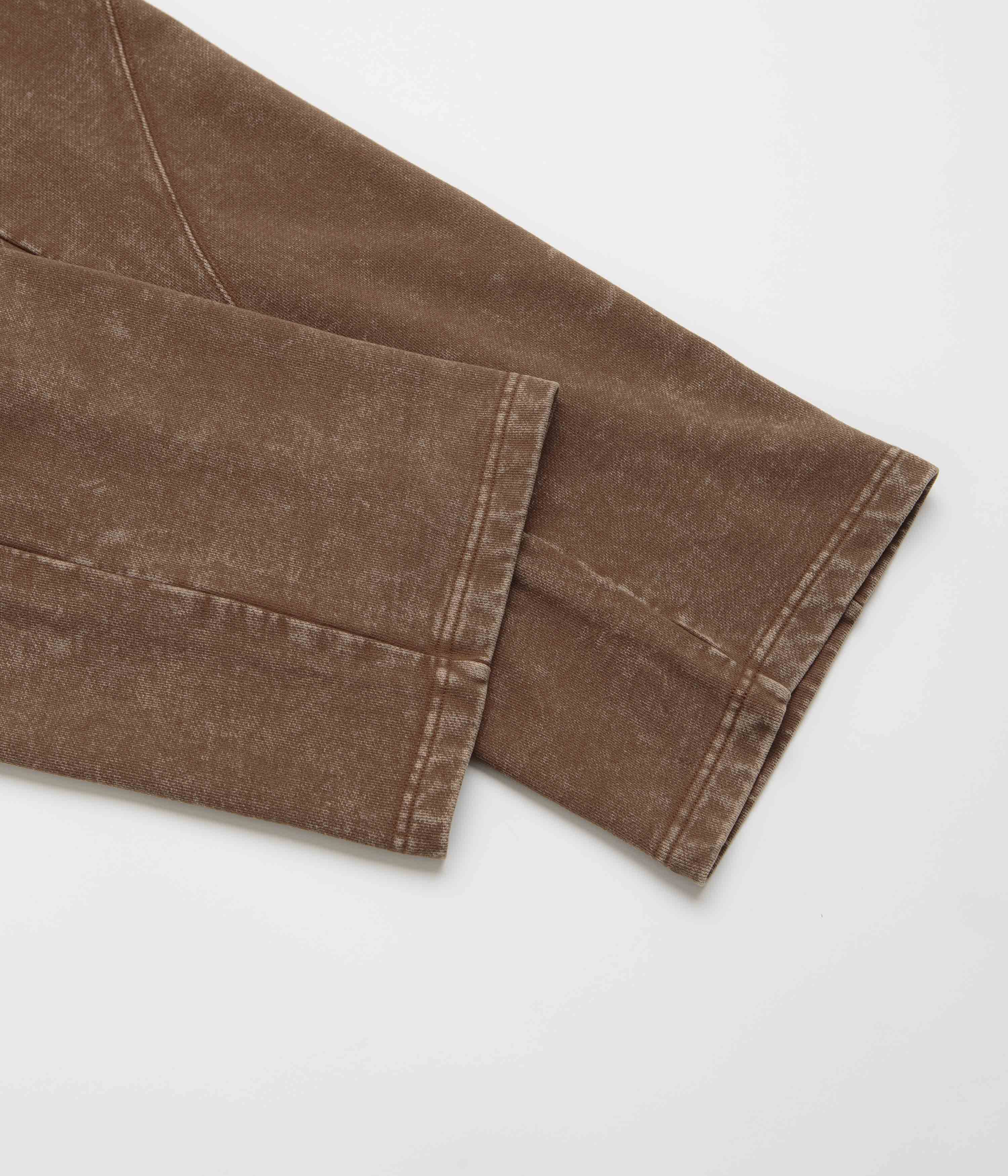 Dime Cyclone Brown Snow-Washed French Terry Pants - Stylish and Comfortable!