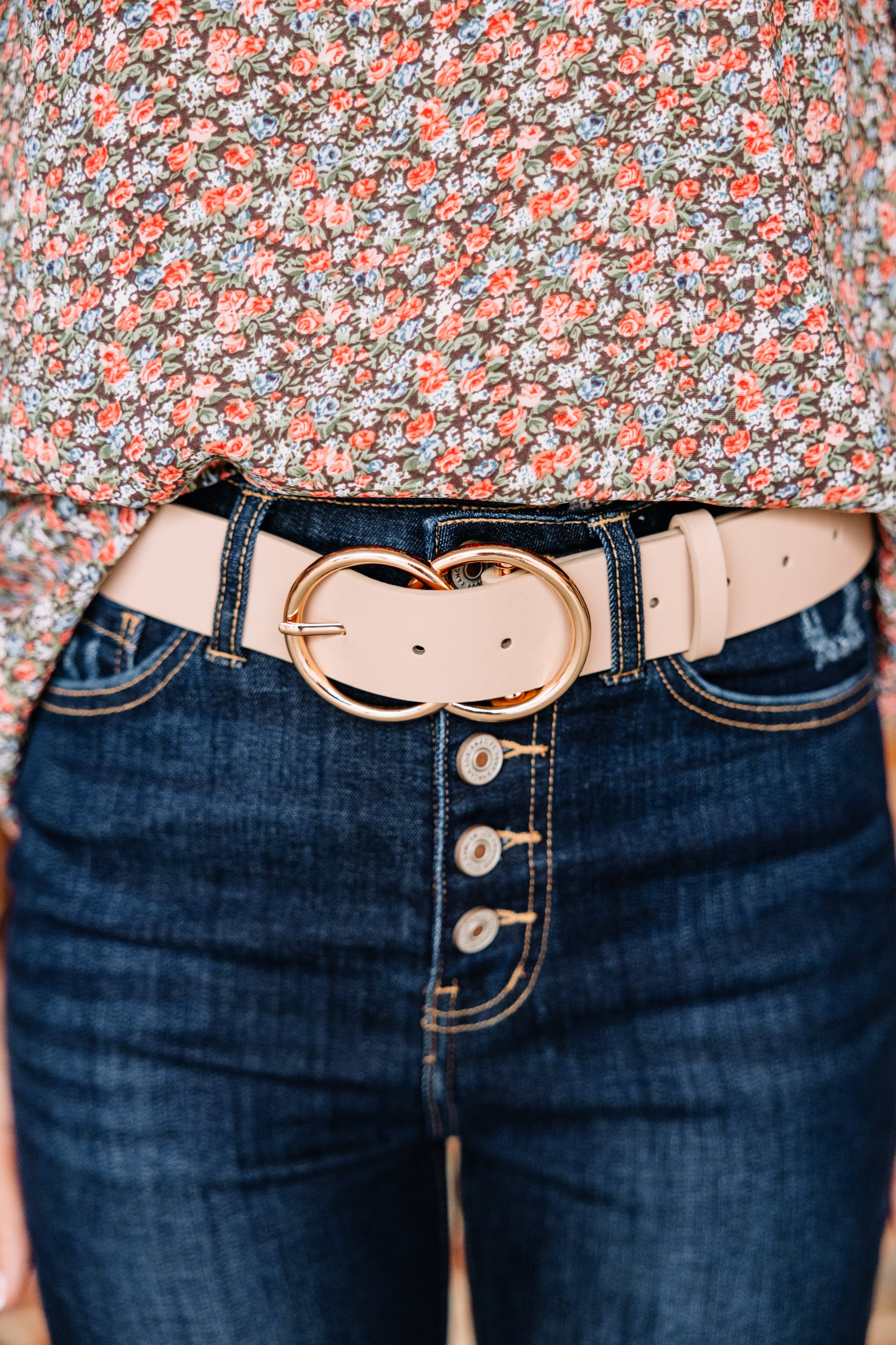 Elegant Cream White Service Belt