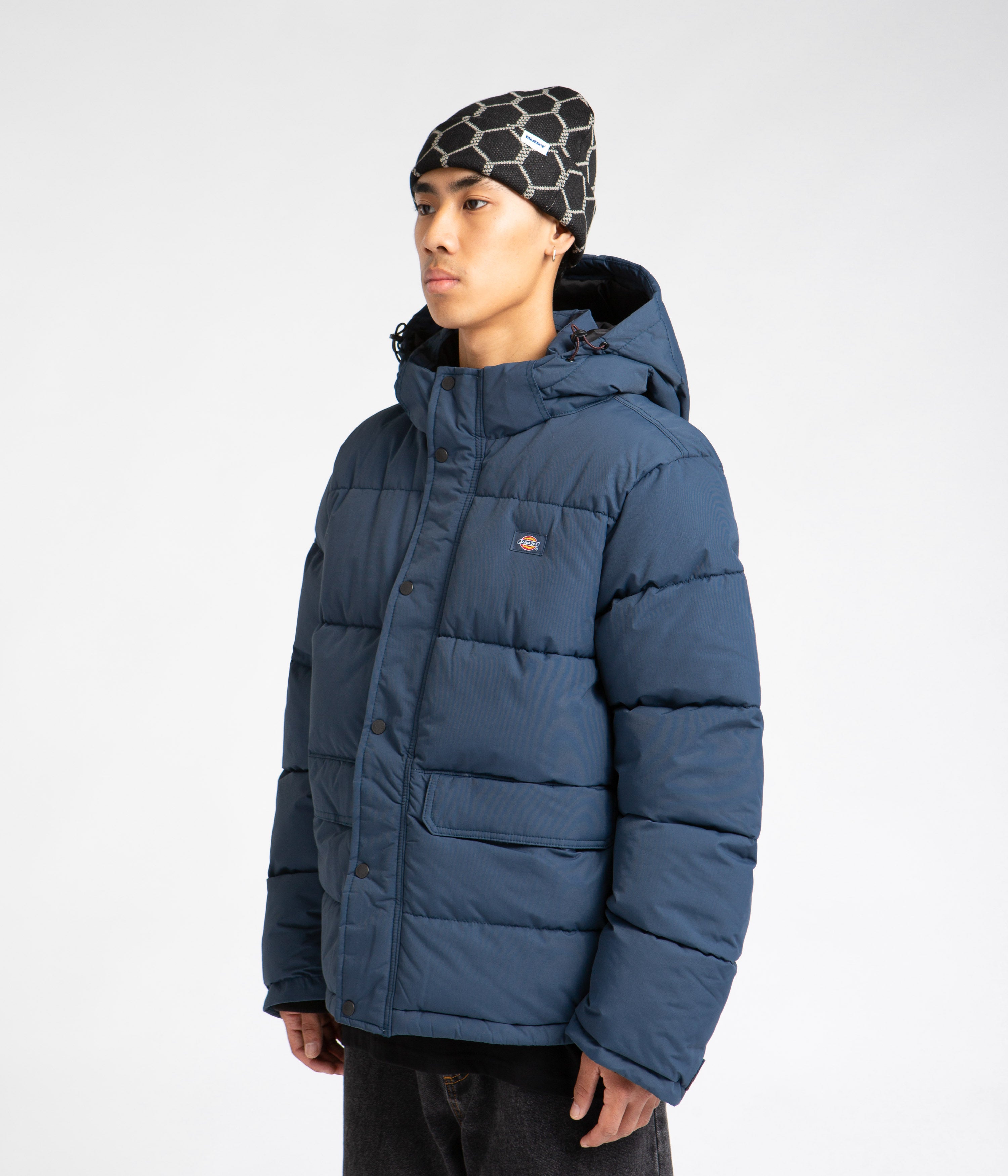 Dickies Air Force Blue Glacier View Puffer Jacket - Your Ultimate Winter Companion