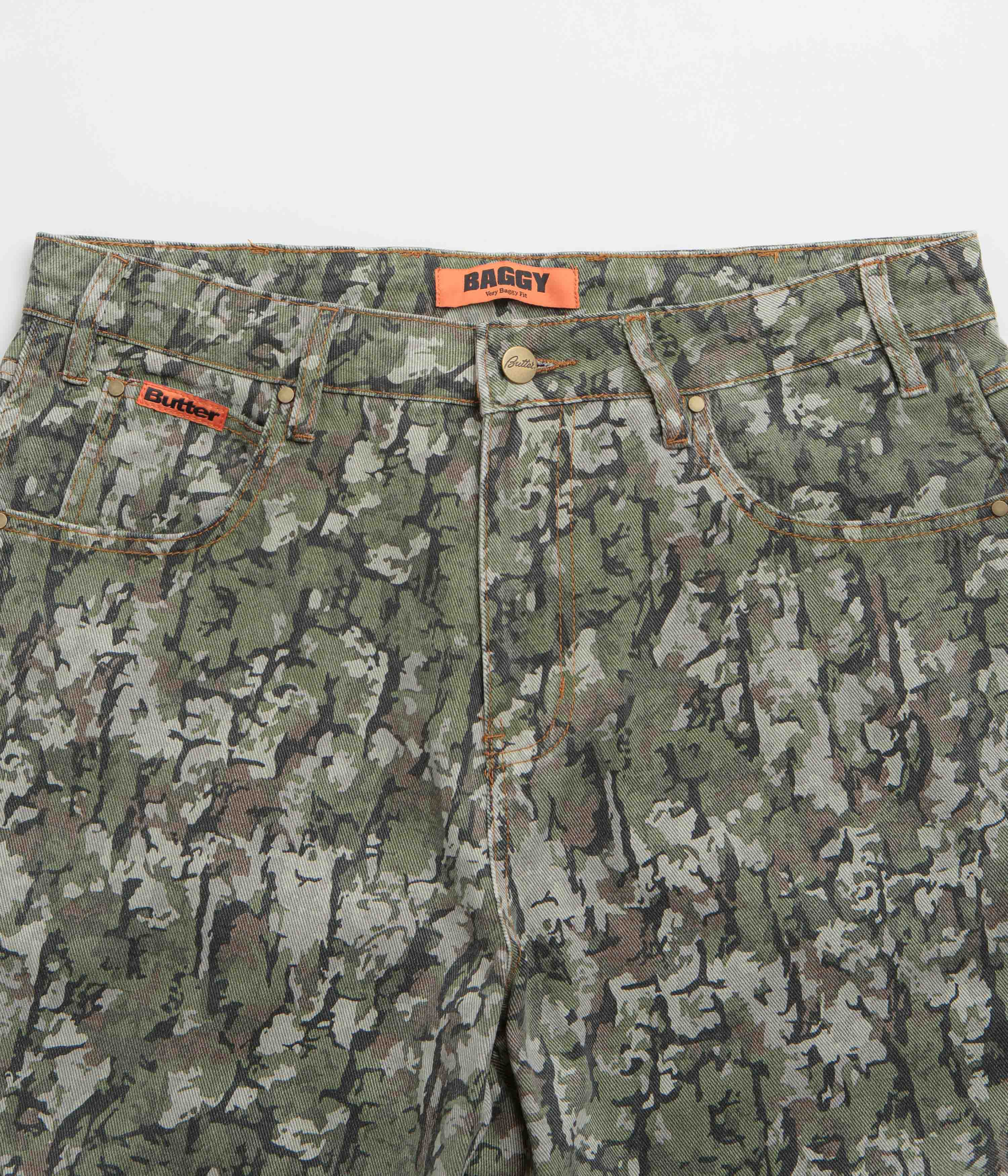 Butter Goods Army Bark Camo Baggy Jeans - Irresistible Style!