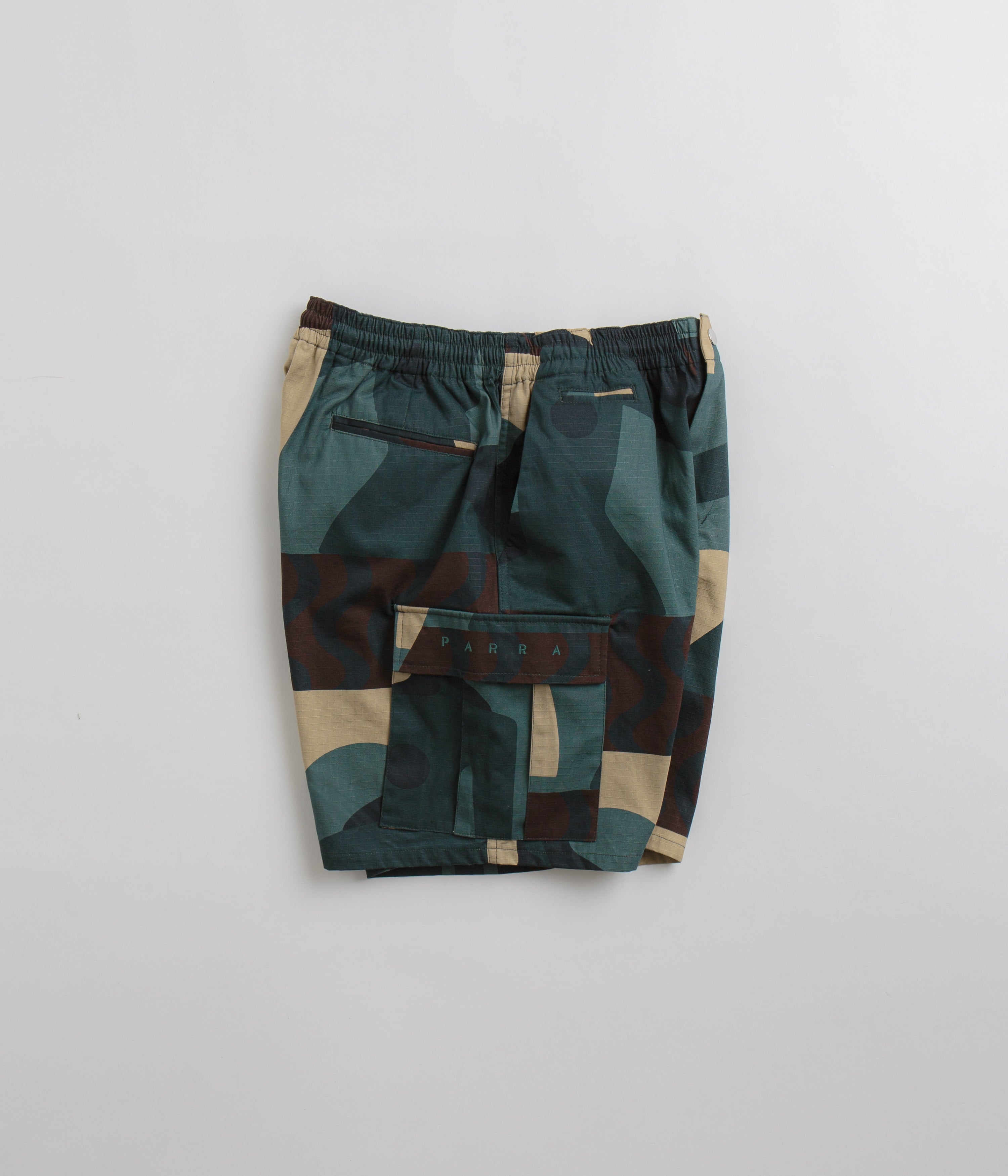 by Parra Distorted Green Camo Shorts - Fashionably Functional