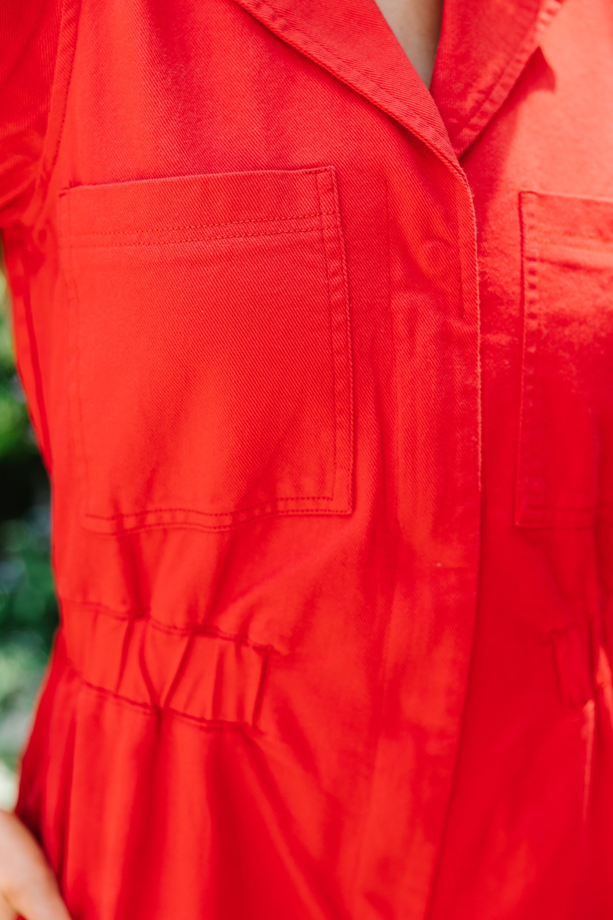 Red Cotton Summer Fun Romper: Got It All!