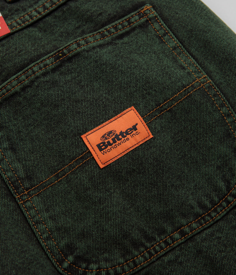 Butter Goods Santosuosso Dark Green Jeans - Ultra Baggy Style