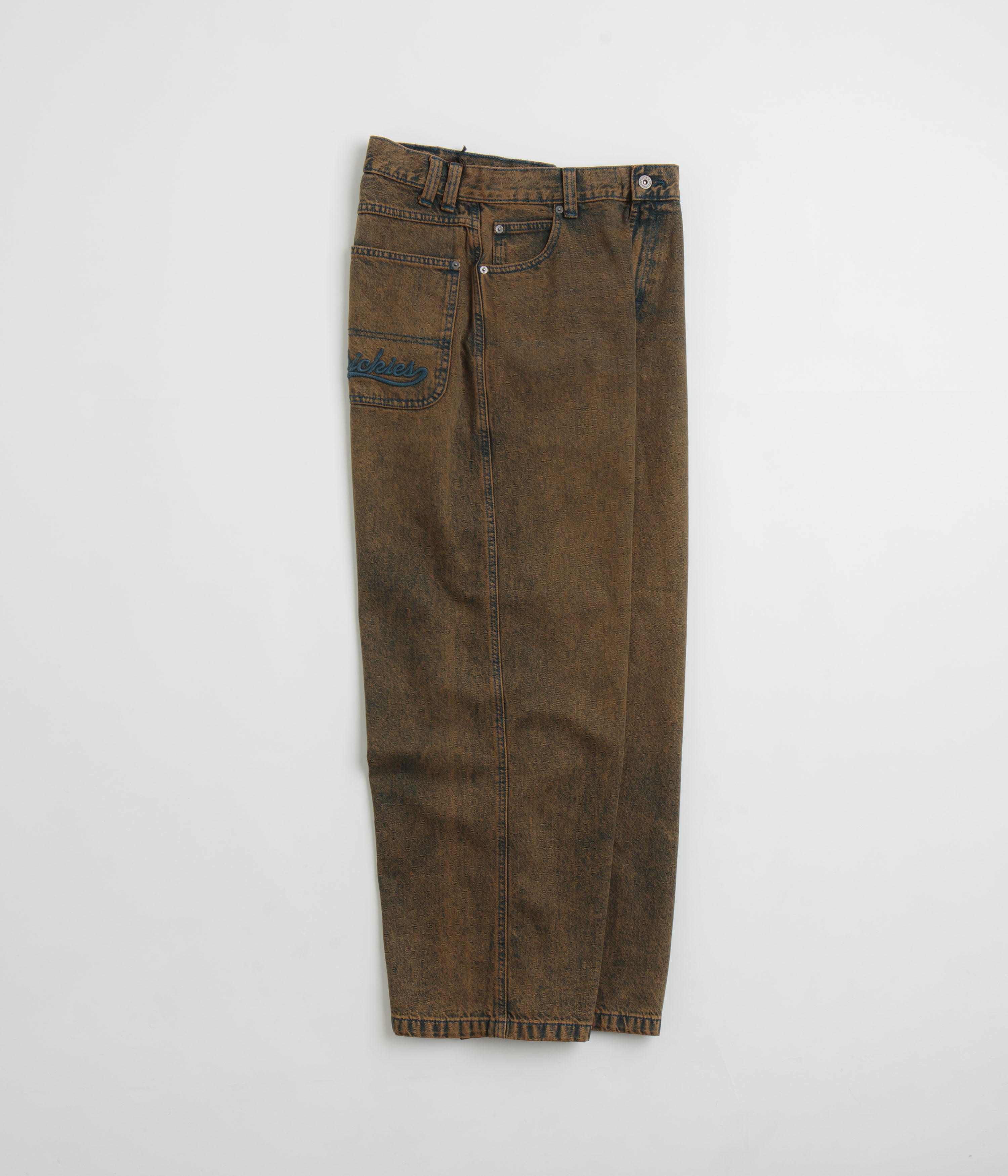 Dickies Indigo Brown Tinted Loose Wave Jeans - Fashionably Baggy!
