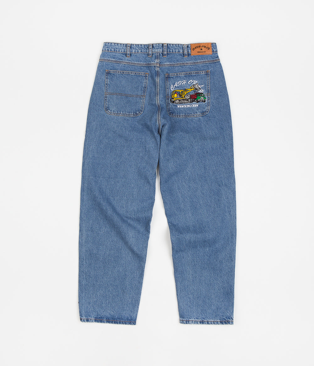 Cash Only Wrecking Baggy Jeans - Washed Indigo: A Skate Culture Icon