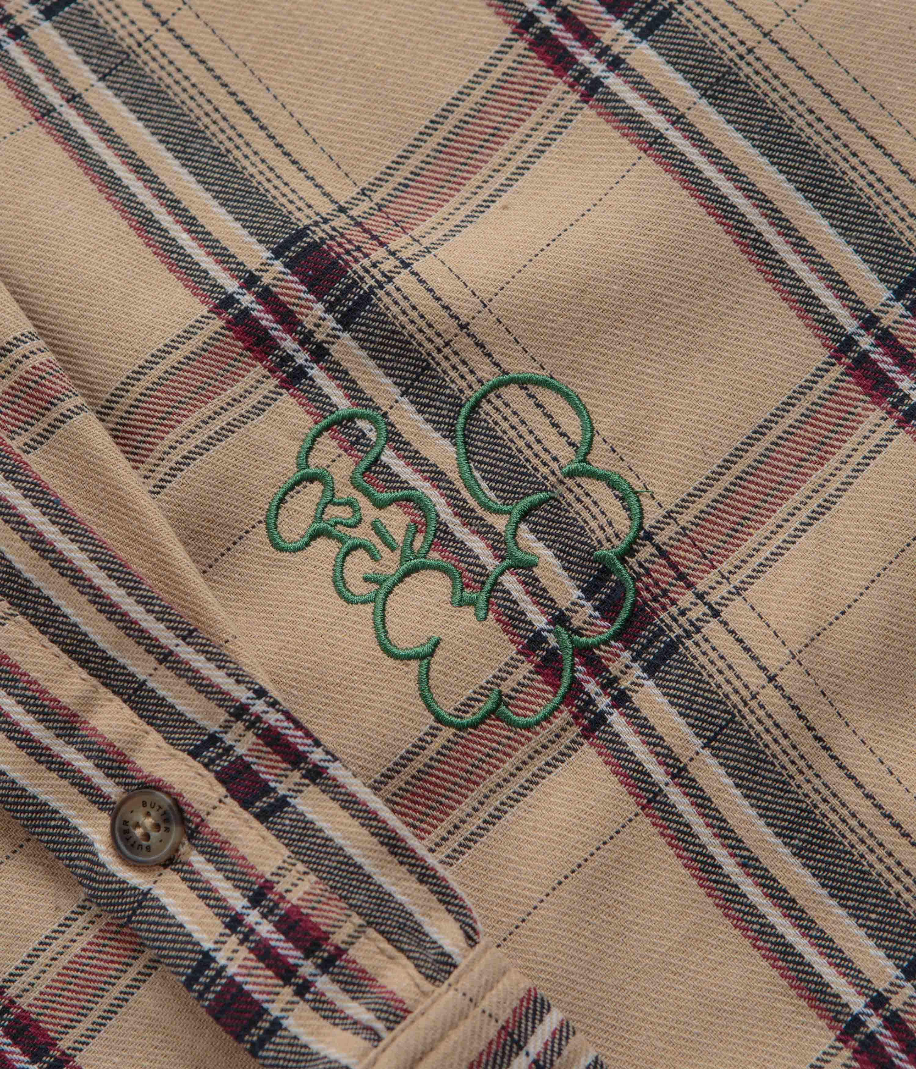 Butter Goods Tan Bugs Flannel Shirt - Irresistible Style!