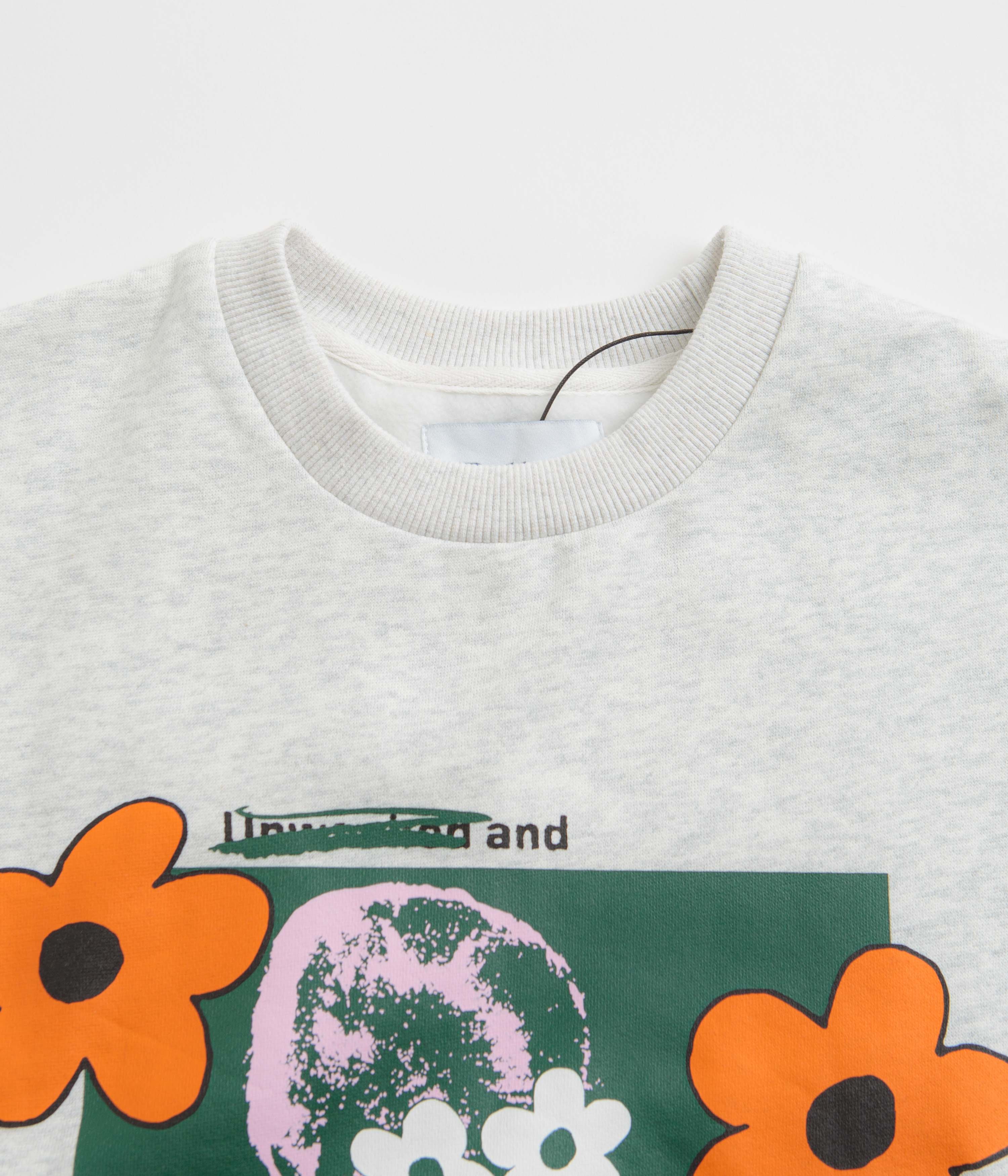 Butter Goods Dazed Crewneck Sweatshirt - Stunning Ash Grey