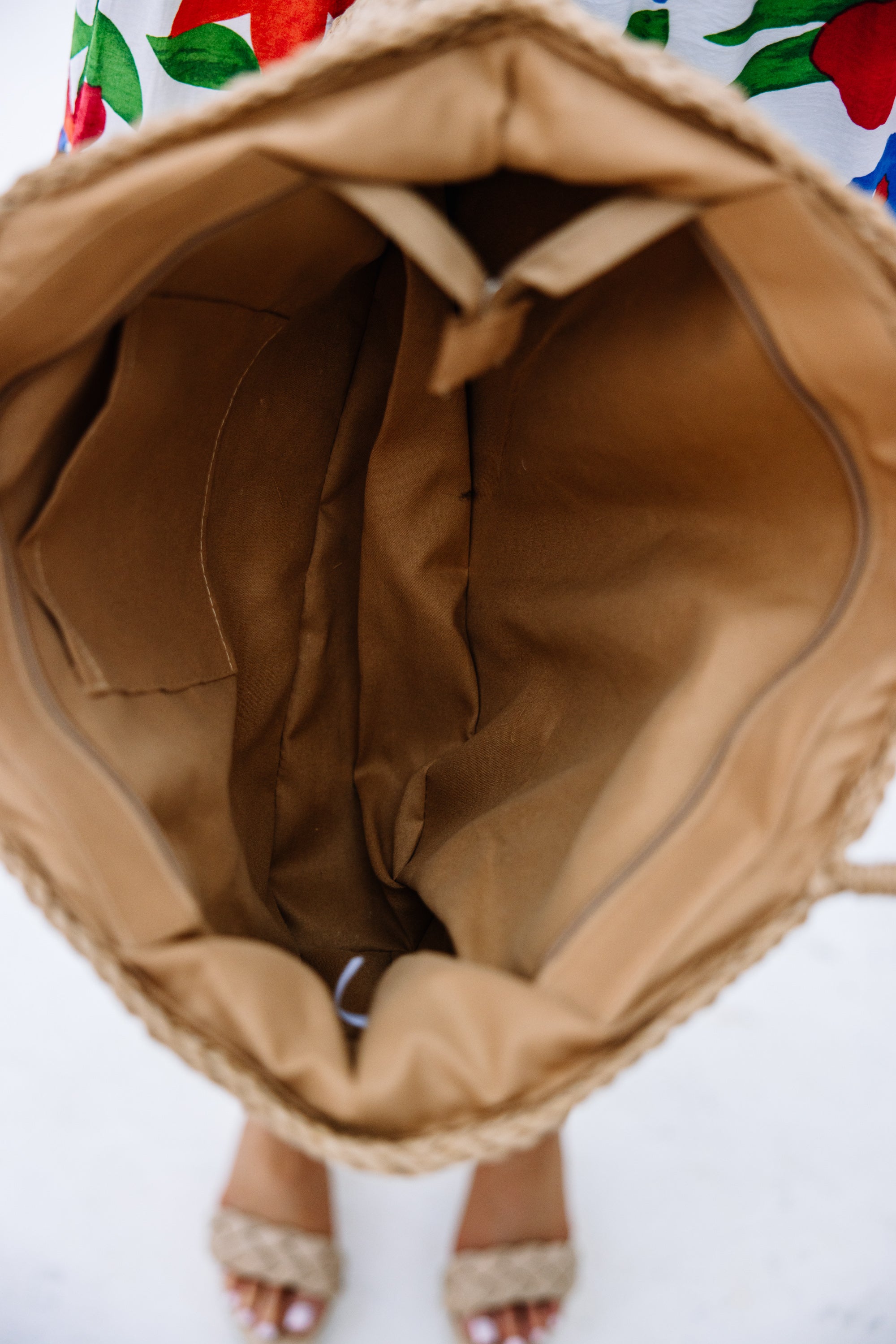 Stylish At Your Leisure Brown Straw Purse for Summer