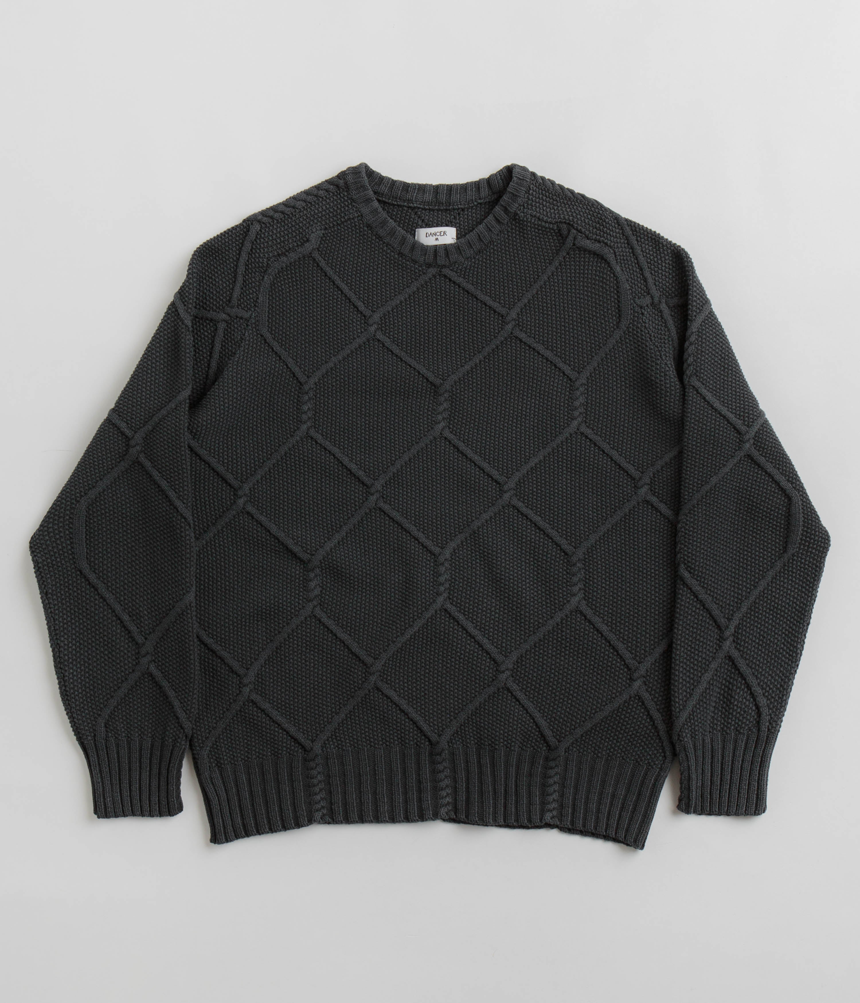 Dancer Charcoal Fence Knit Sweatshirt - A Must - Have!