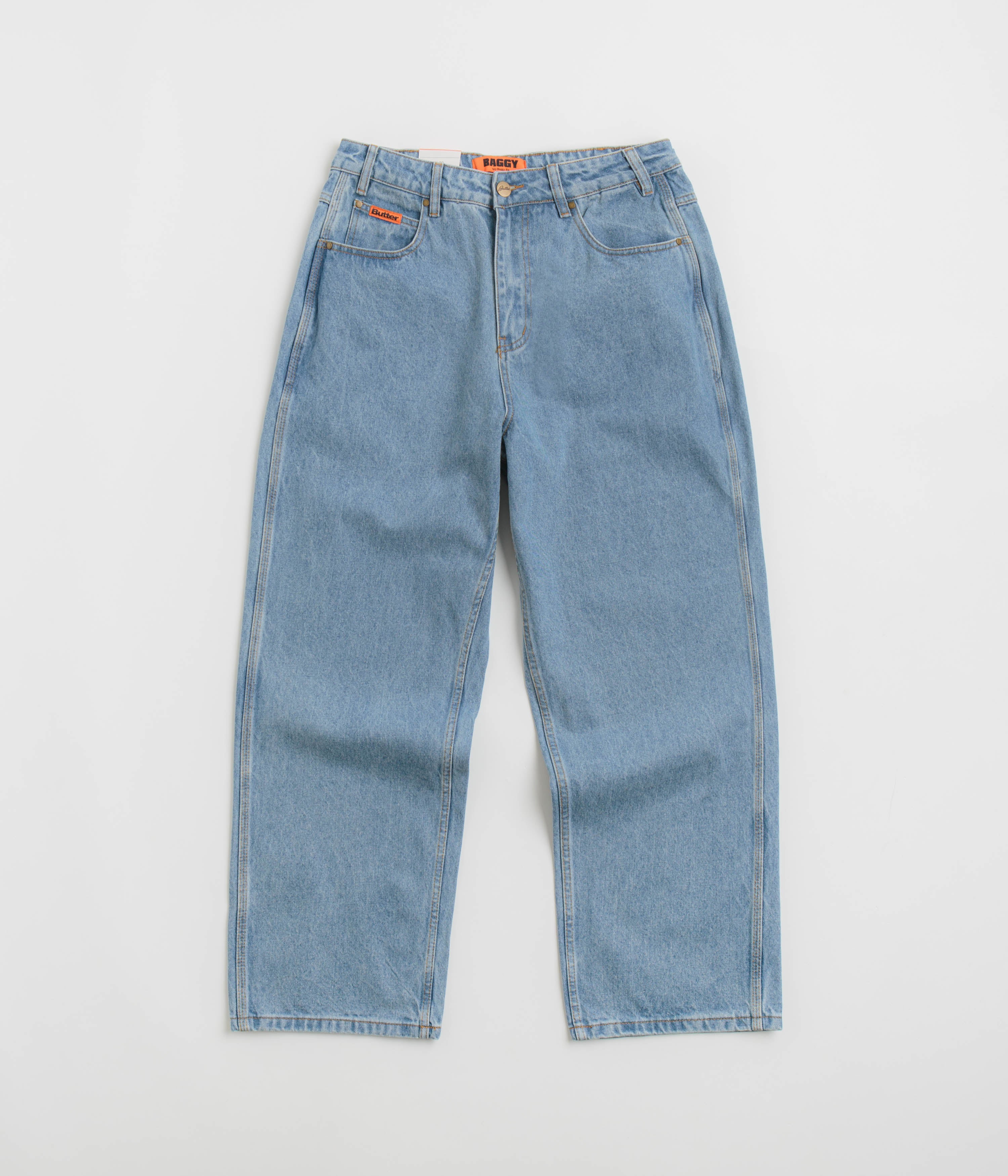 Butter Goods Washed Indigo Baggy Jeans - The Ultimate Fashion Statement
