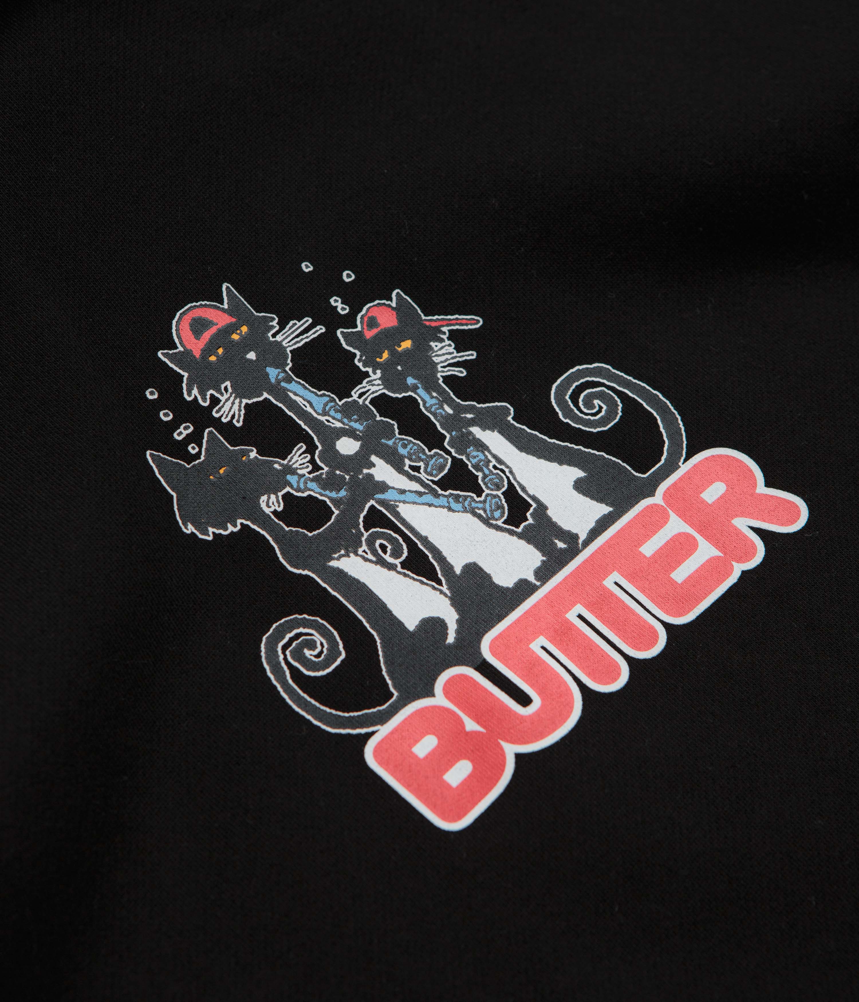 Butter Goods Cats Hoodie - Stunning Black