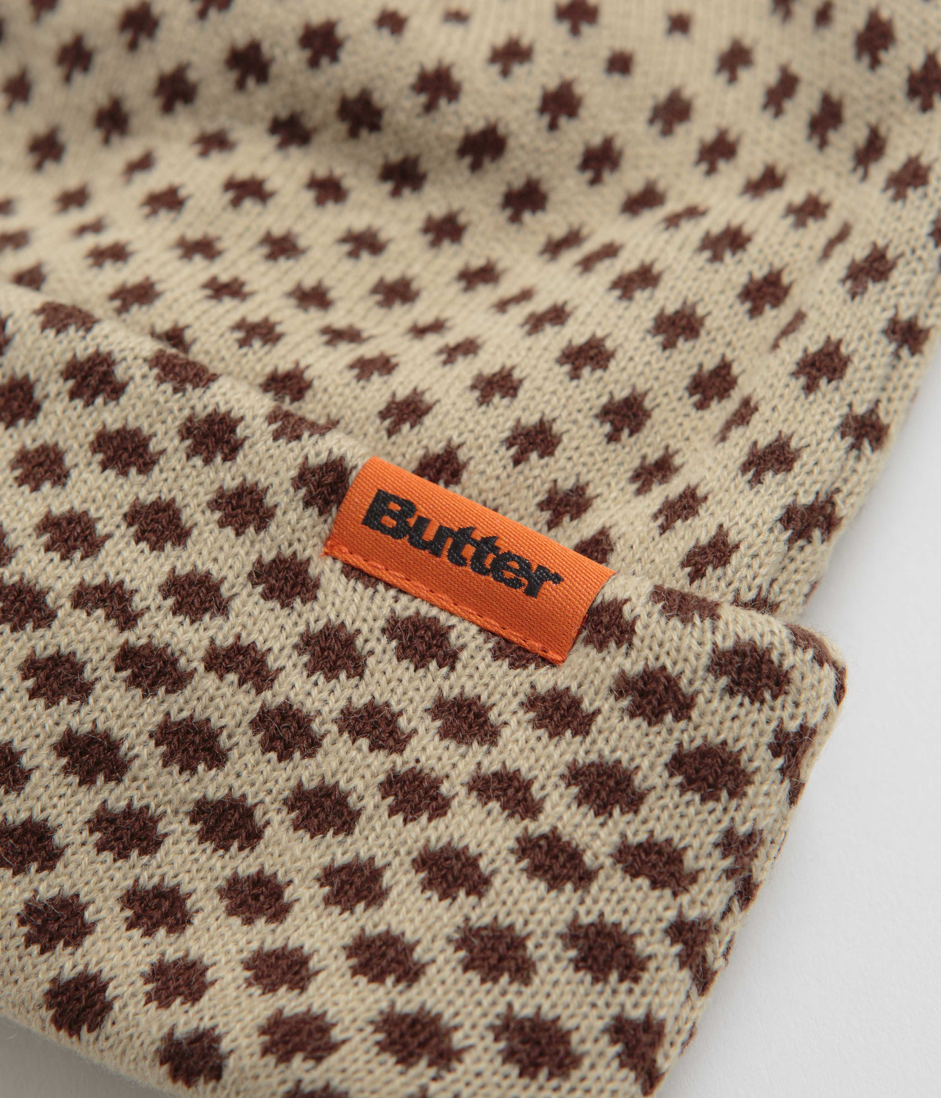 Stylish Butter Goods Brown Halftone Cuff Beanie - Grab Yours Now!