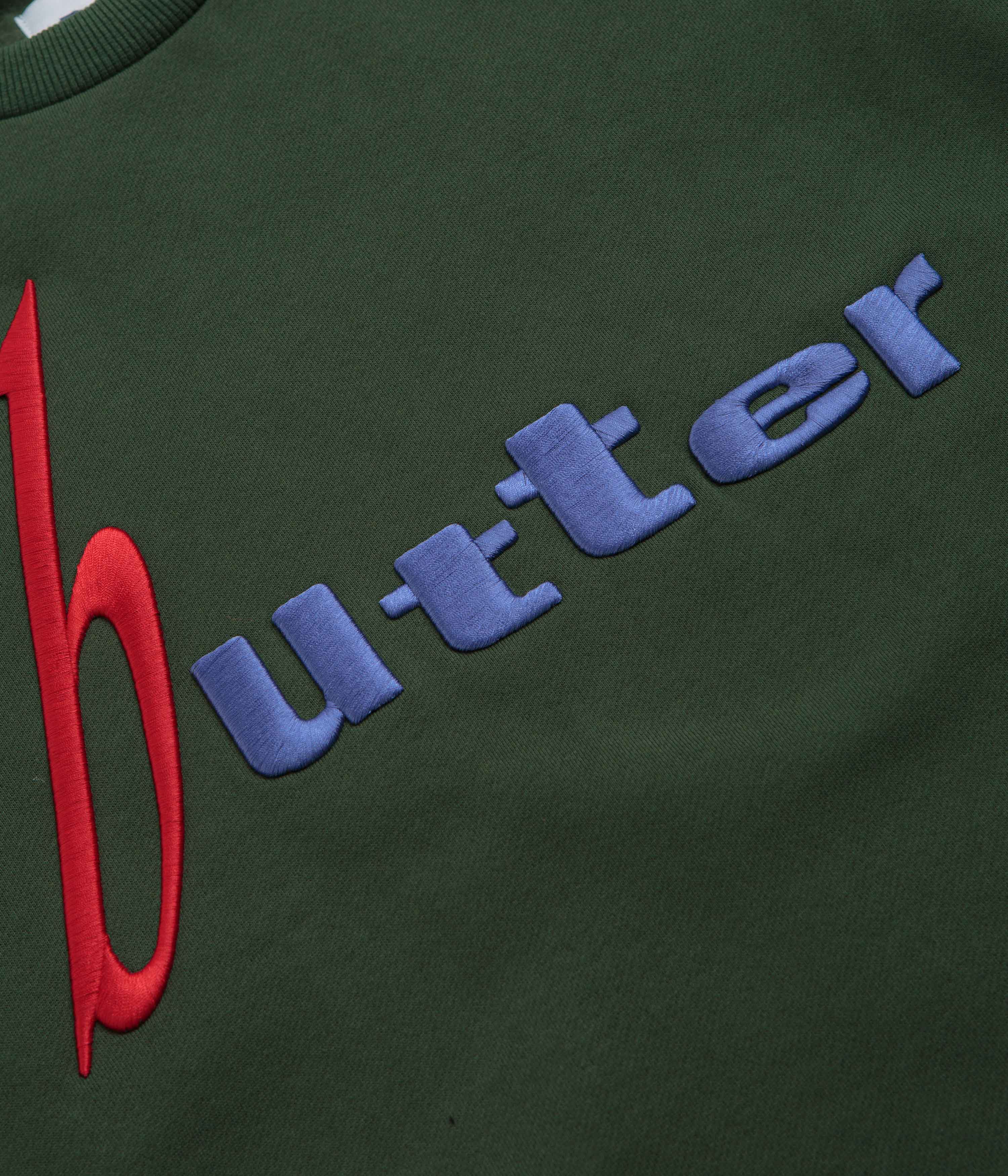 Butter Goods Device Crewneck Sweatshirt - Stunning Dark Green