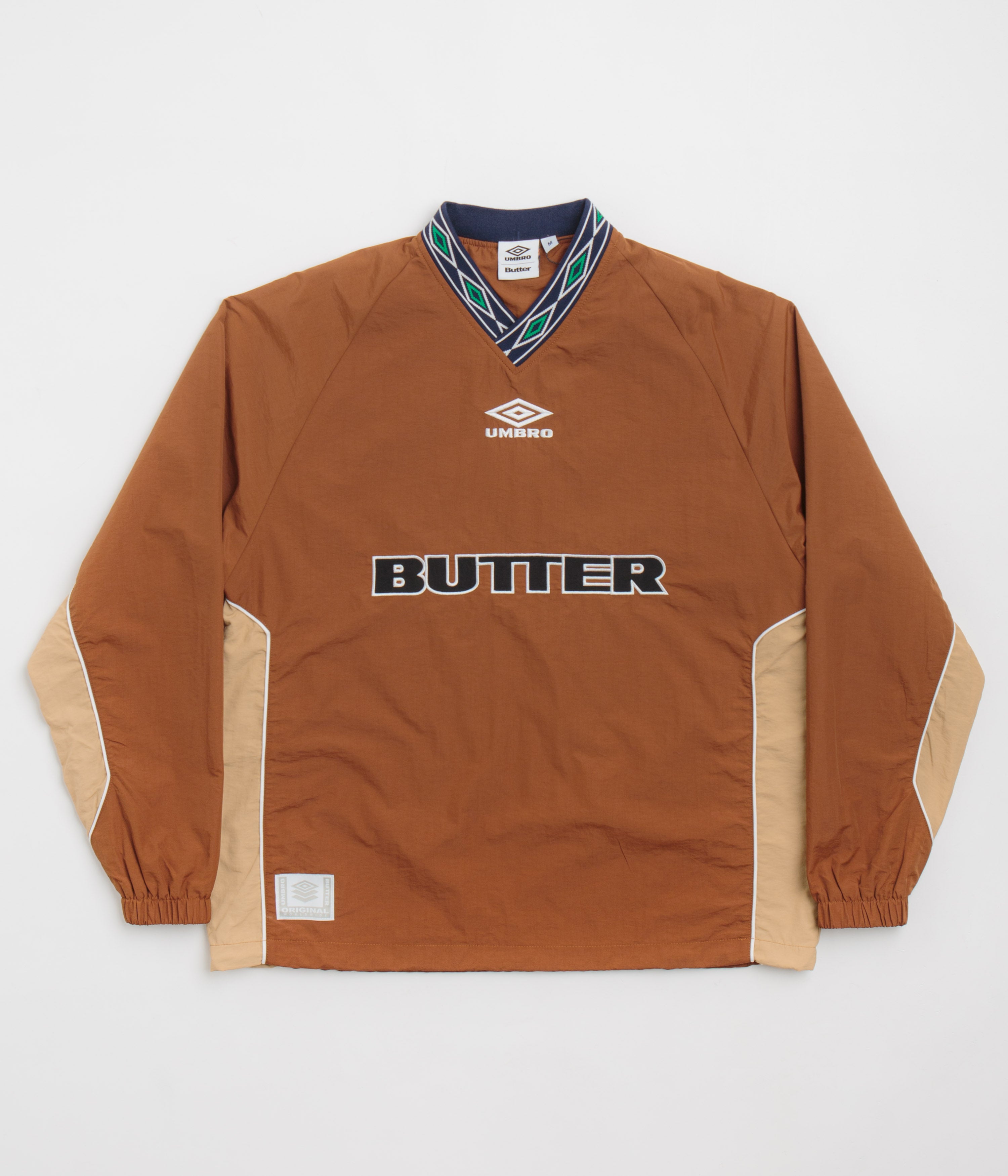 Don't Miss! Butter Goods x Umbro Chocolate/Tan Training Sweatshirt