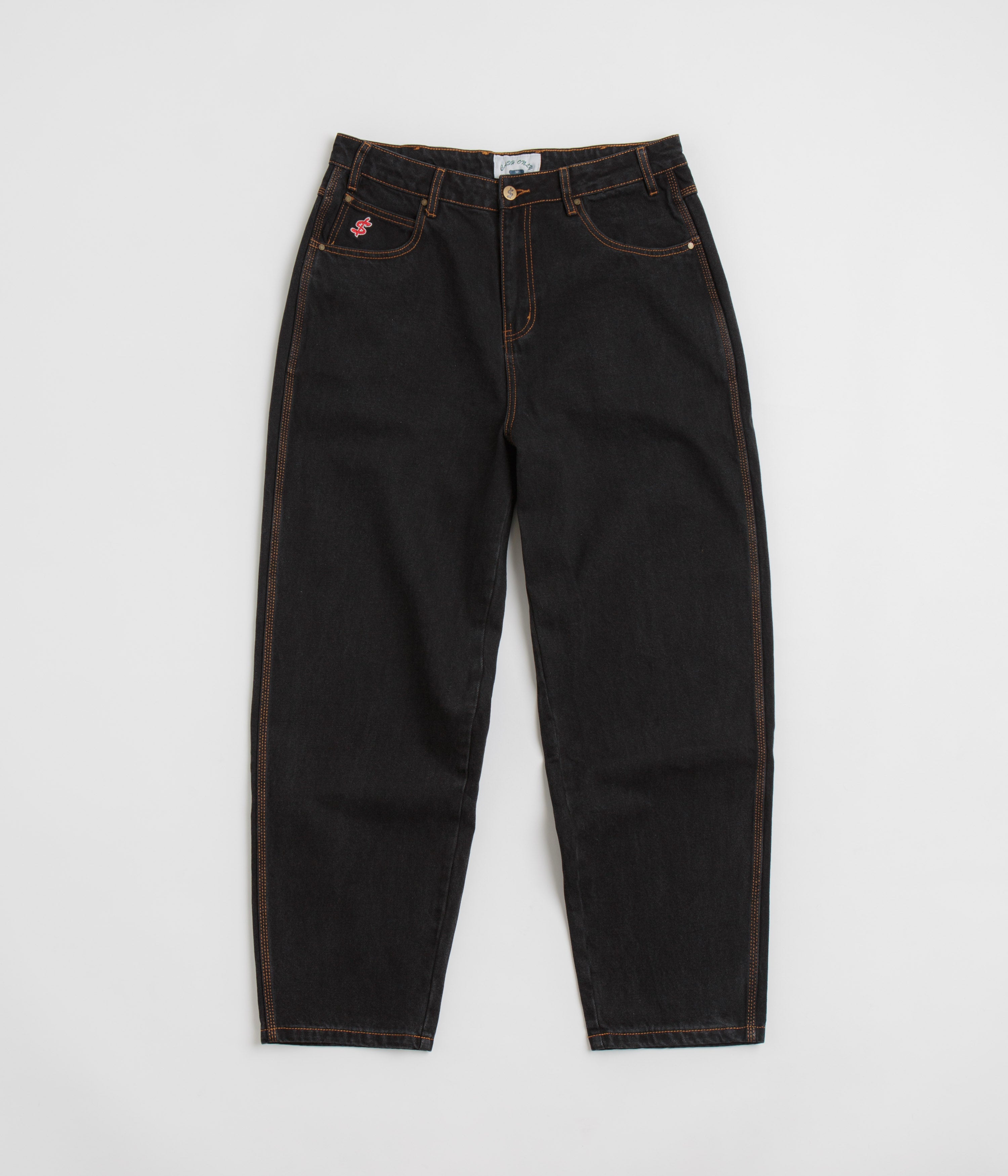 Cash Only Stylish Baggy Jeans - Trendy Washed Black / Classic Black