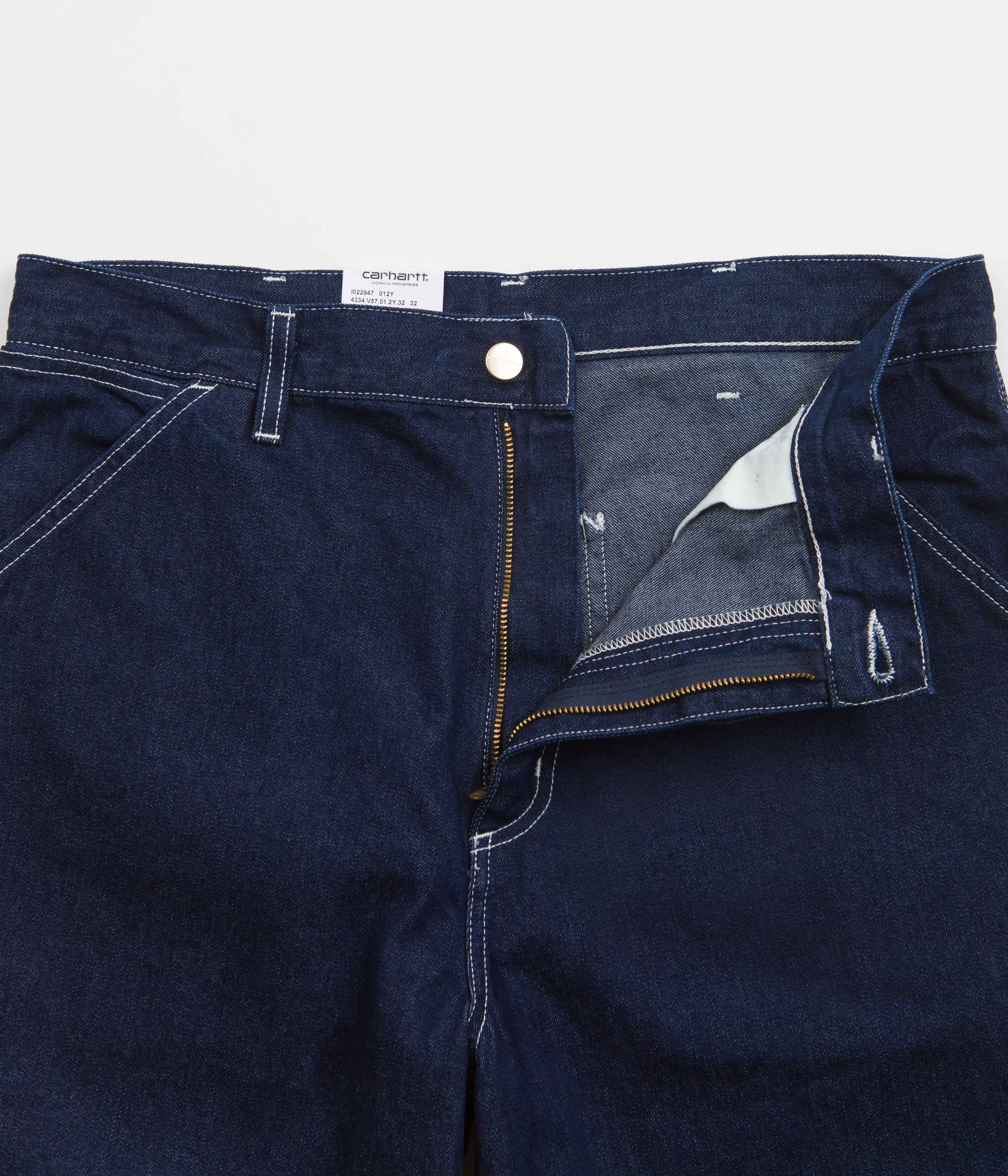 Carhartt Blue Wash Simple Denim Pants - A Timeless Style!