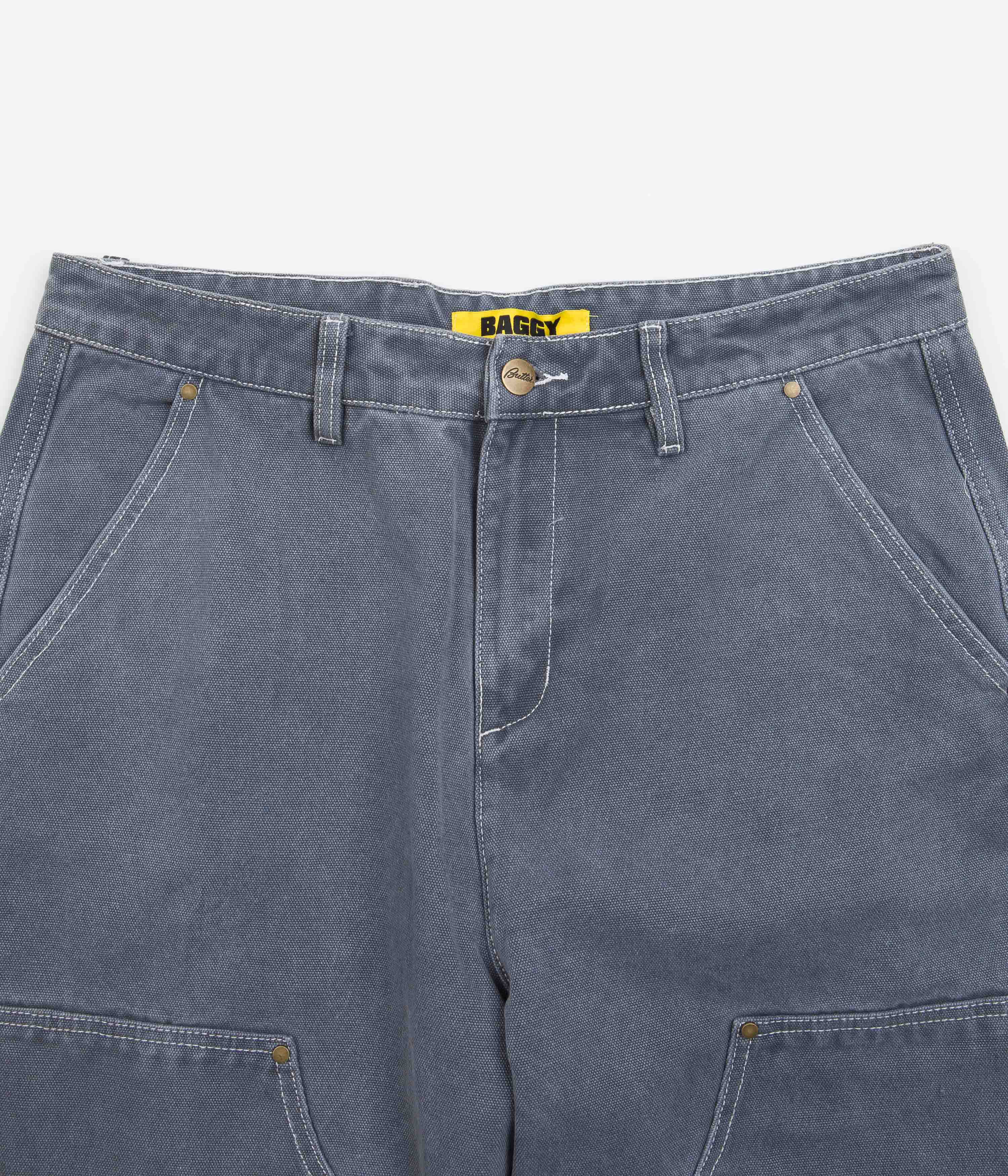 Butter Goods Slate Washed Canvas Double Knee Pants - A Must-Have!