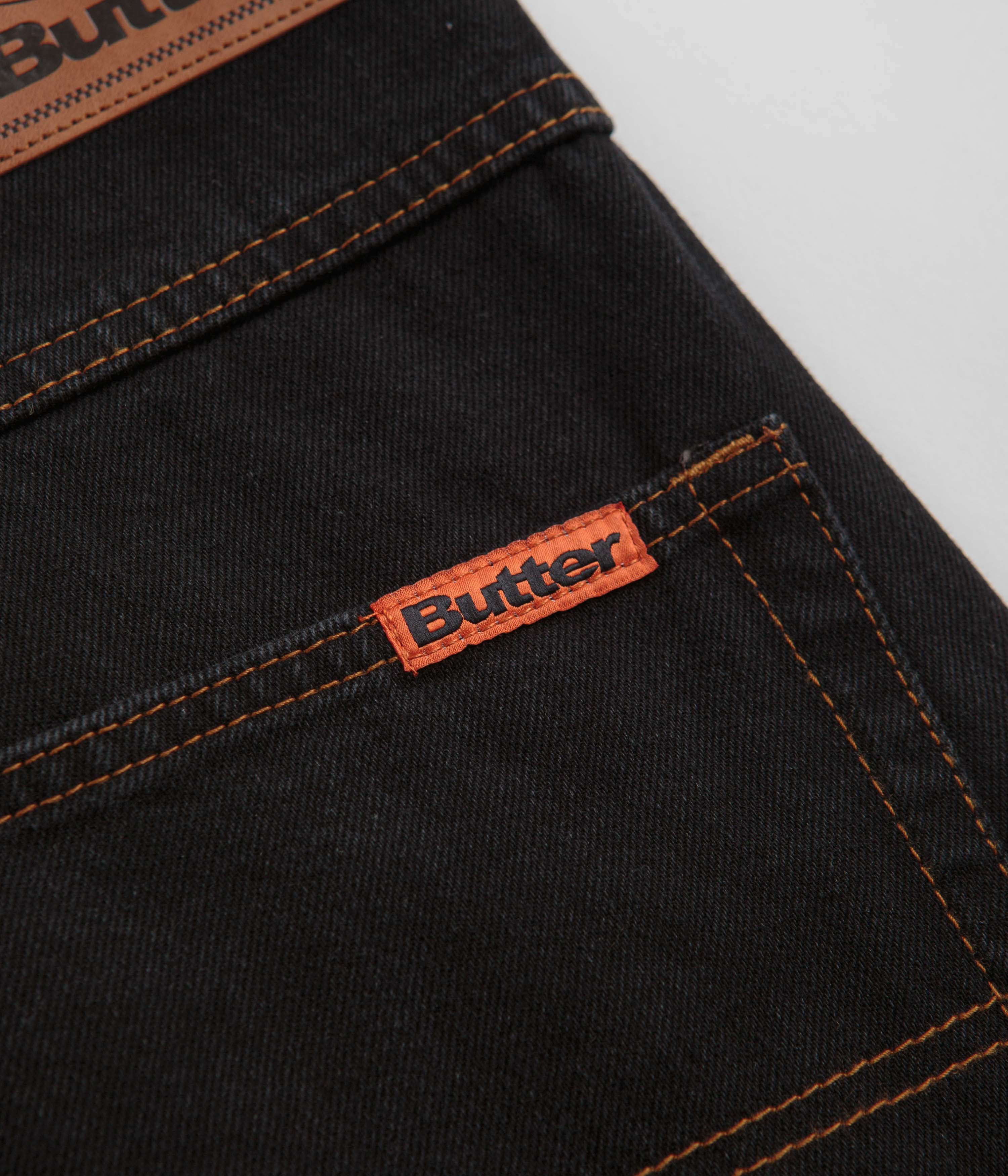 Butter Goods Stylish Washed Black Baggy Denim Shorts