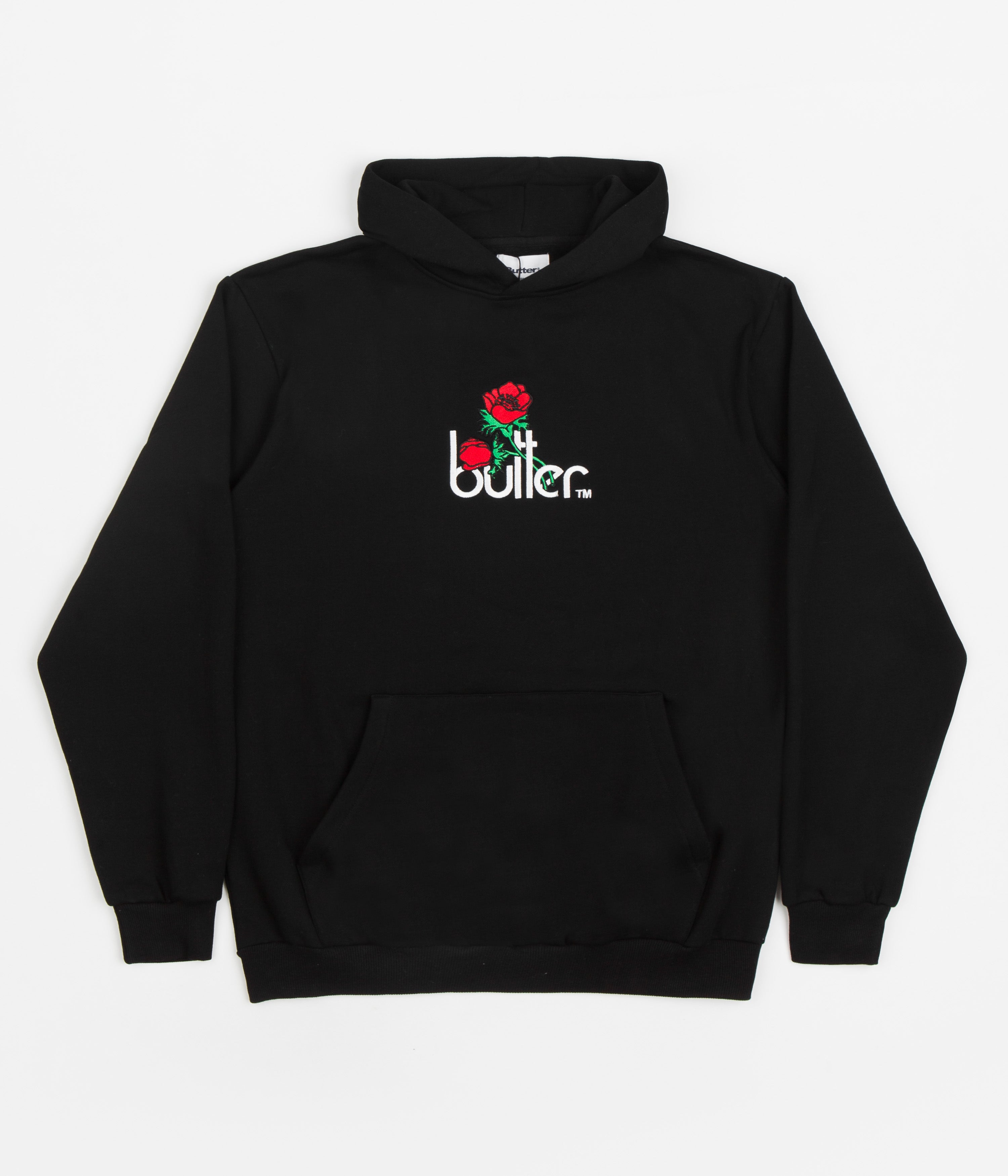 Butter Goods Windflowers Hoodie - Stunning Black