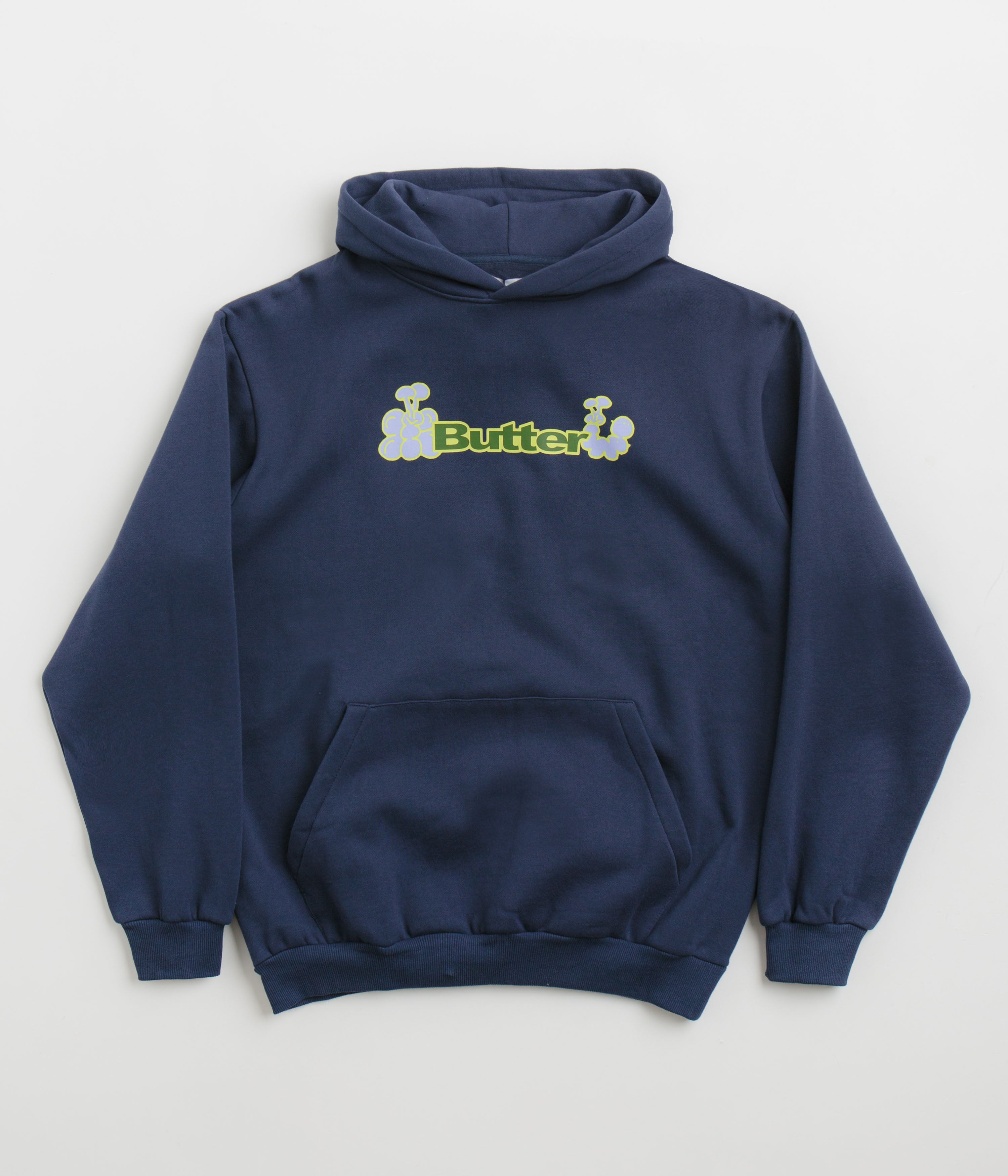 Navy Butter Goods Bugs Logo Hoodie - A Fashion Statement!