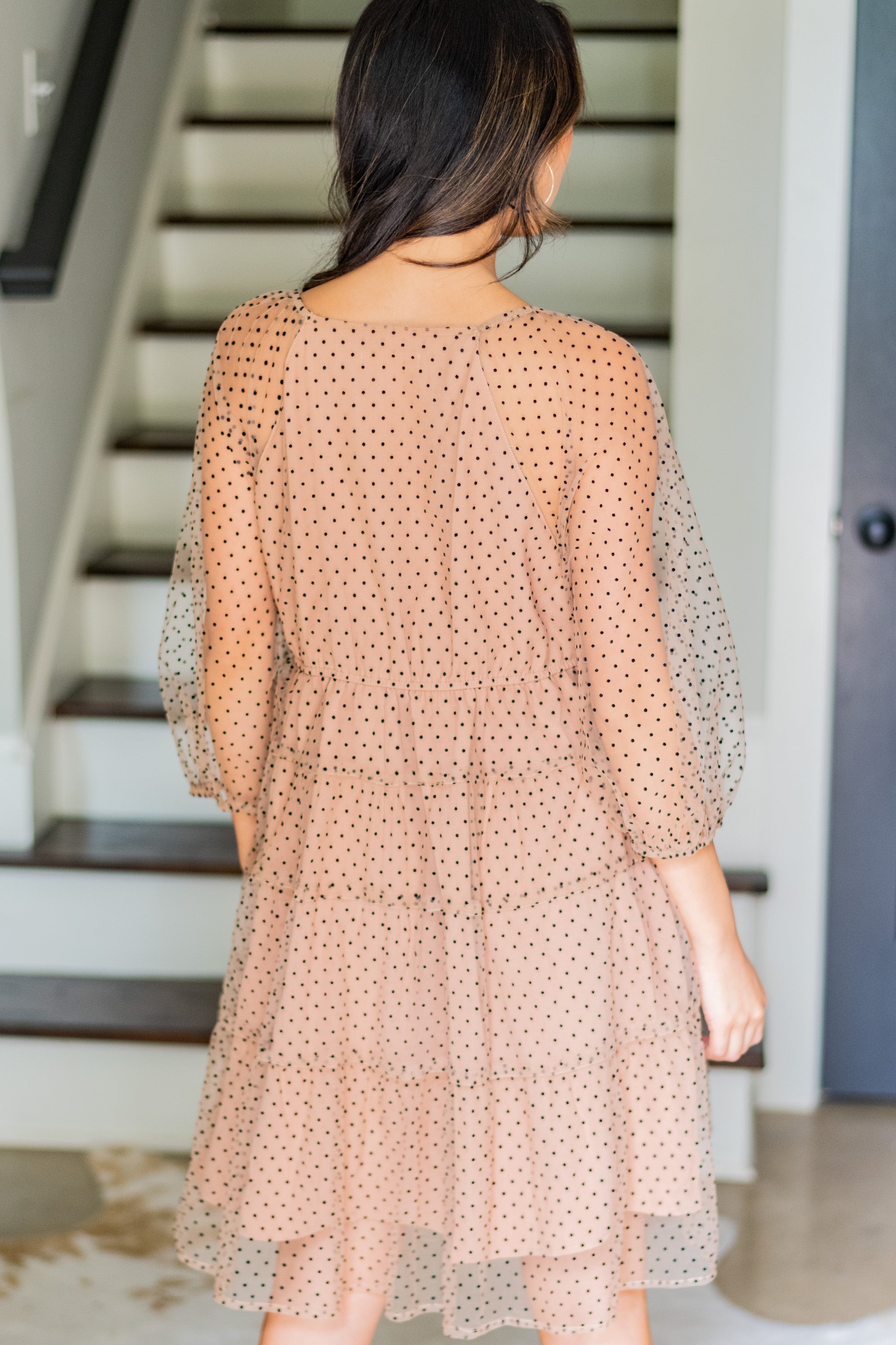 Irresistible Mocha Brown Polka Dot Dress for Your Best Moments