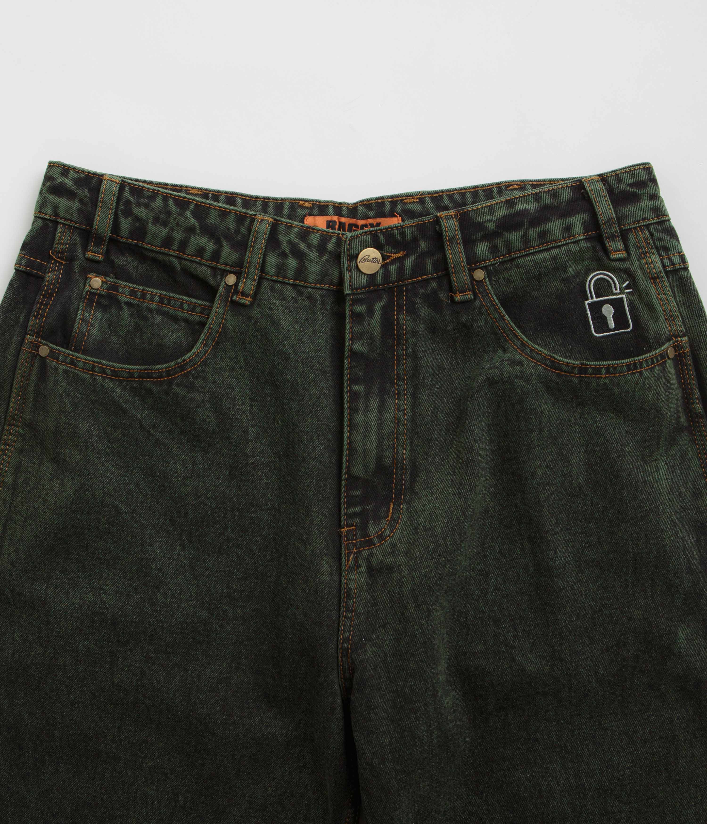 Butter Goods Washed Ivy Lock Baggy Jeans - Trendy and Comfortable