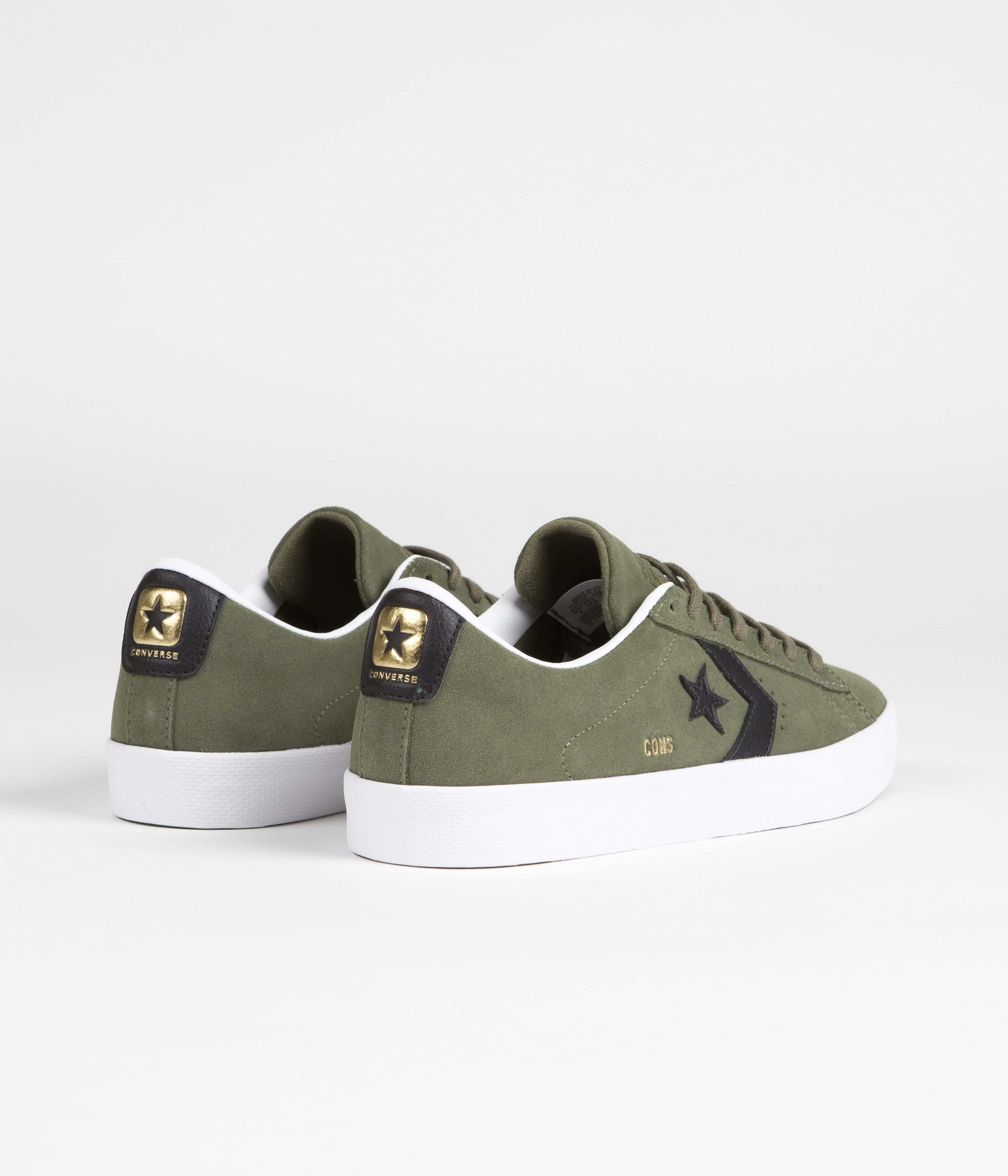Converse Pro Leather Vulcanized Pro Ox - Stylish Utility Black & White Skate Shoes