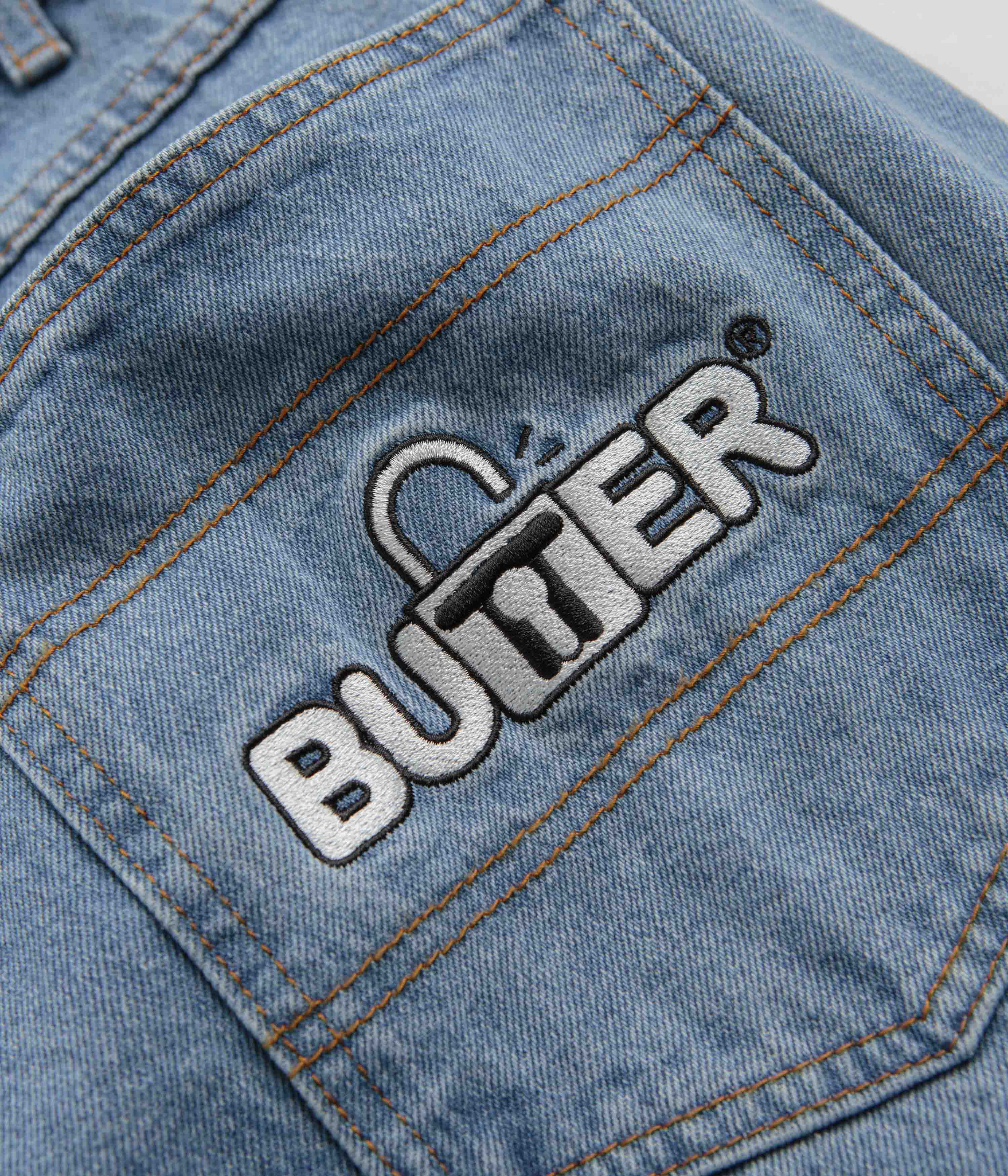 Butter Goods Lock Baggy Jeans - Stunning Light Indigo