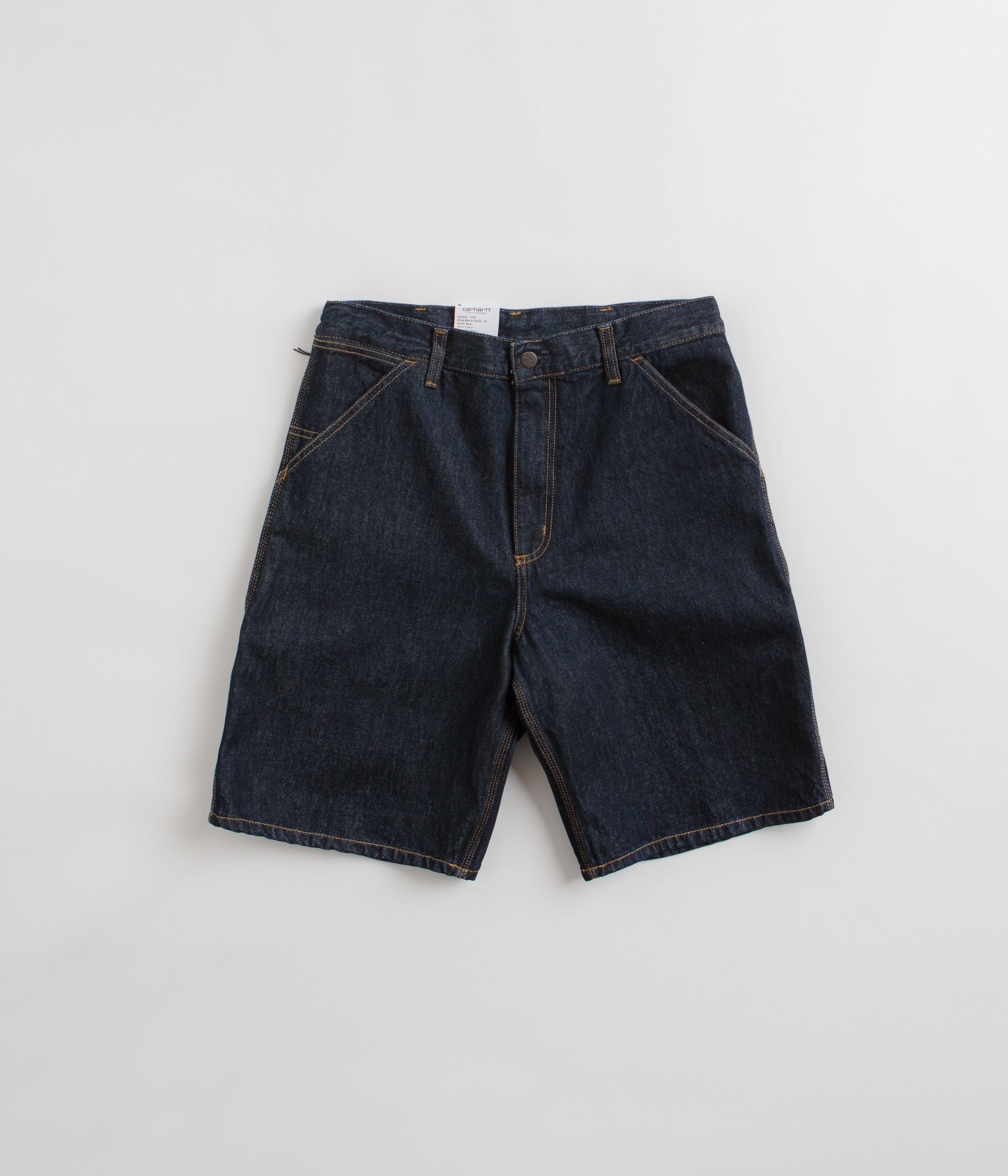 Carhartt Single Knee Shorts - Stunning Rinsed Blue