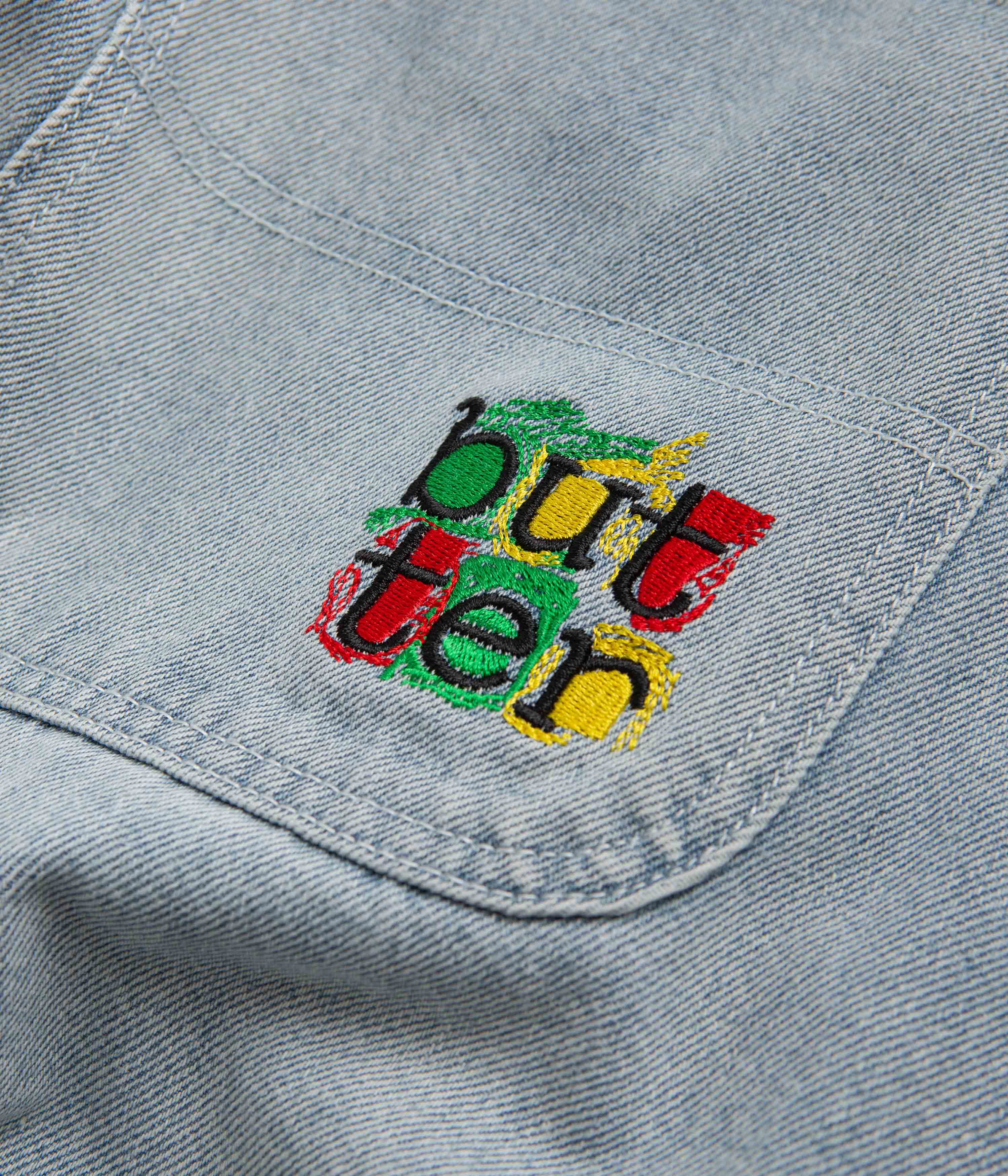 Butter Goods Light Blue Scribble Jeans - Fashionable Skatewear!