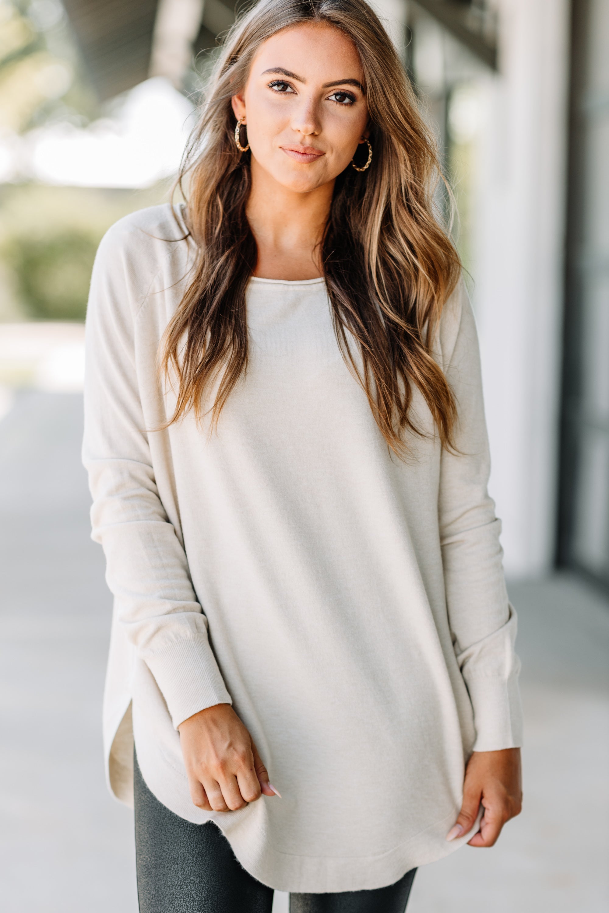 Irresistible Good Girl Oatmeal Brown Classic Tunic - Grab Yours Now!