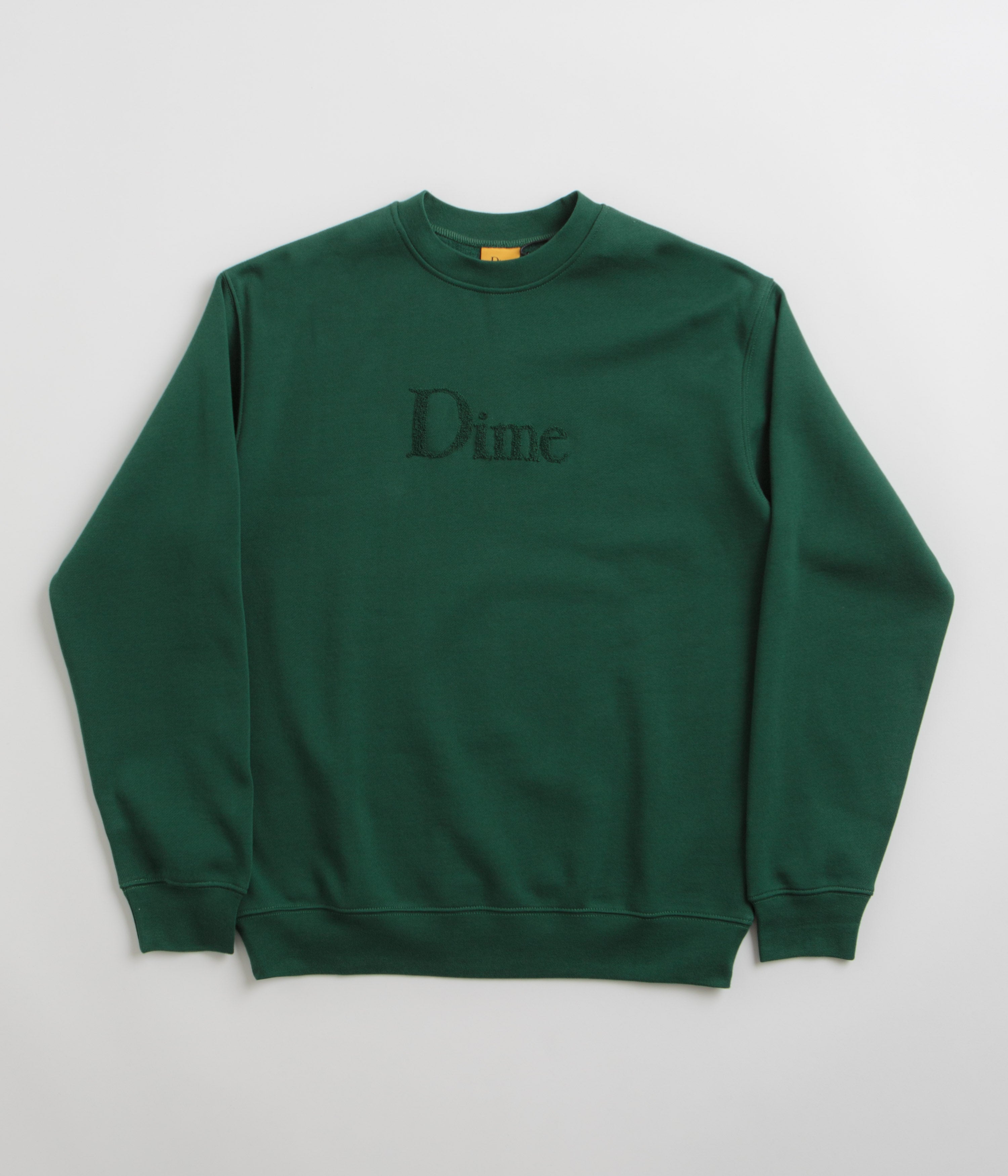 Dime Classic Logo Crewneck Sweatshirt - Stunning Rainforest Green