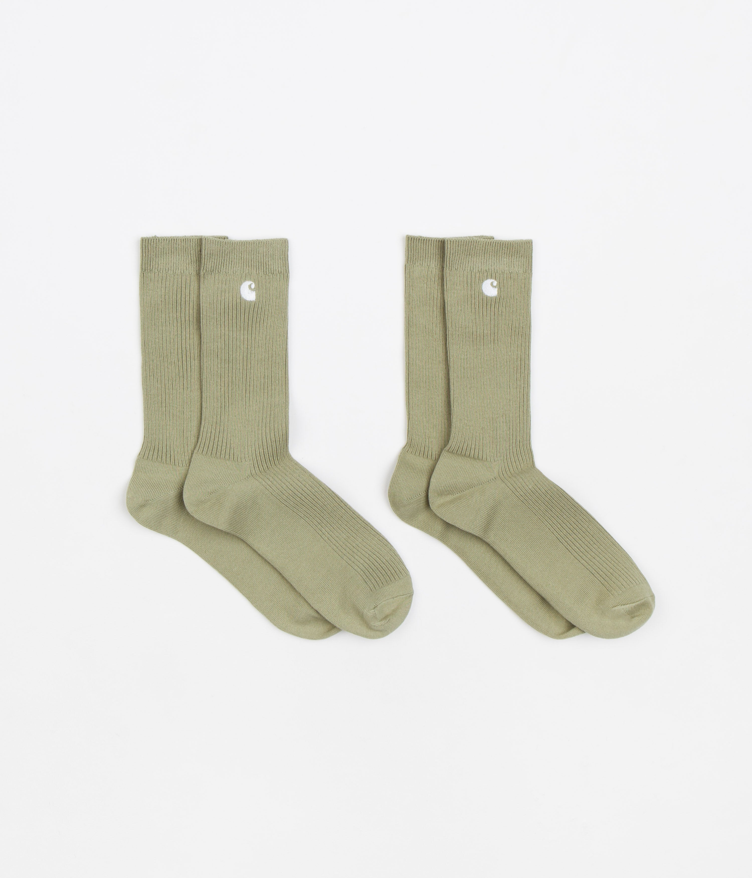 Get Your Hands on These Cool Carhartt Madison Socks (2-Pack) - Yucca/White!
