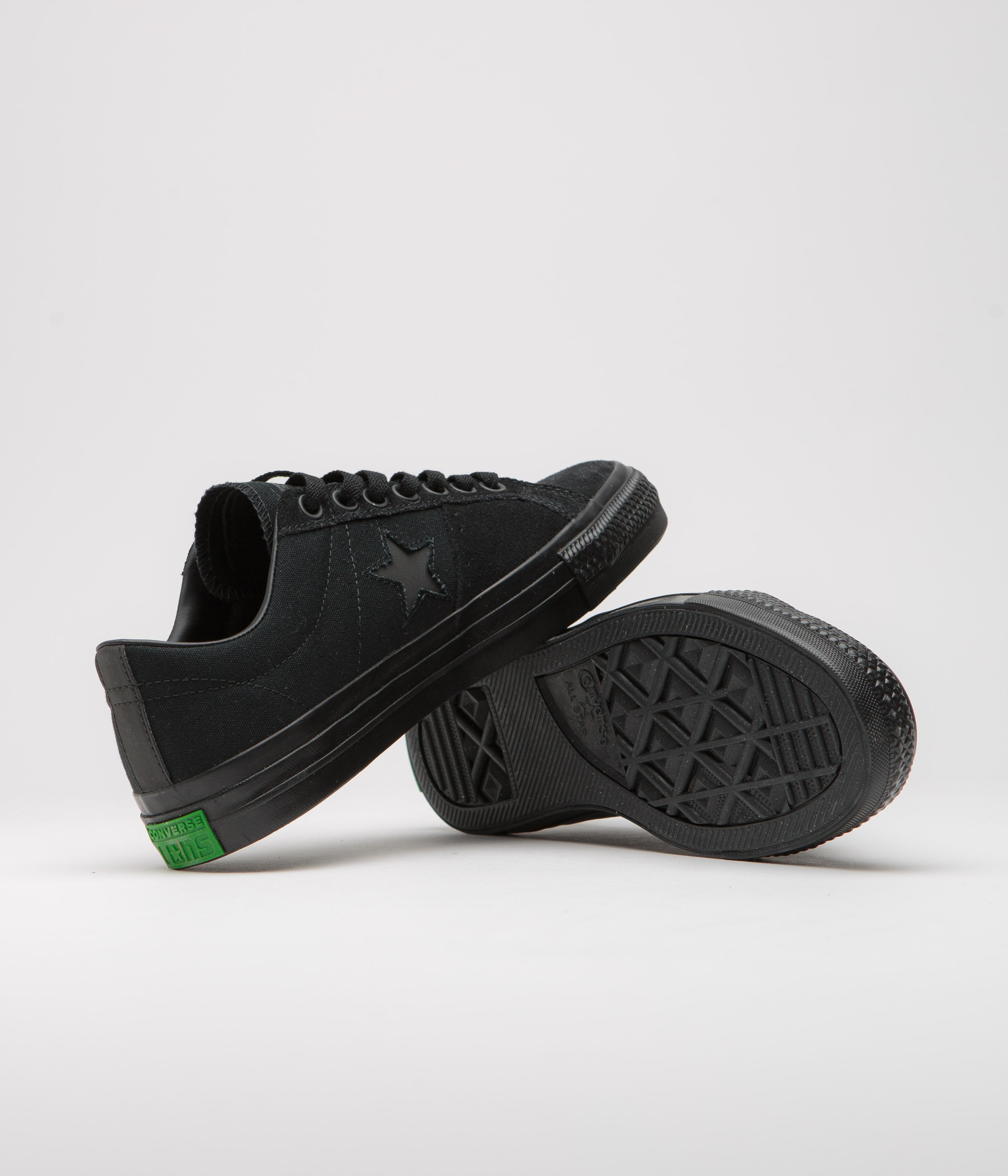 Converse One Star Pro Ox Sean Greene Shoes - Stylish Black/Sap Green Combo