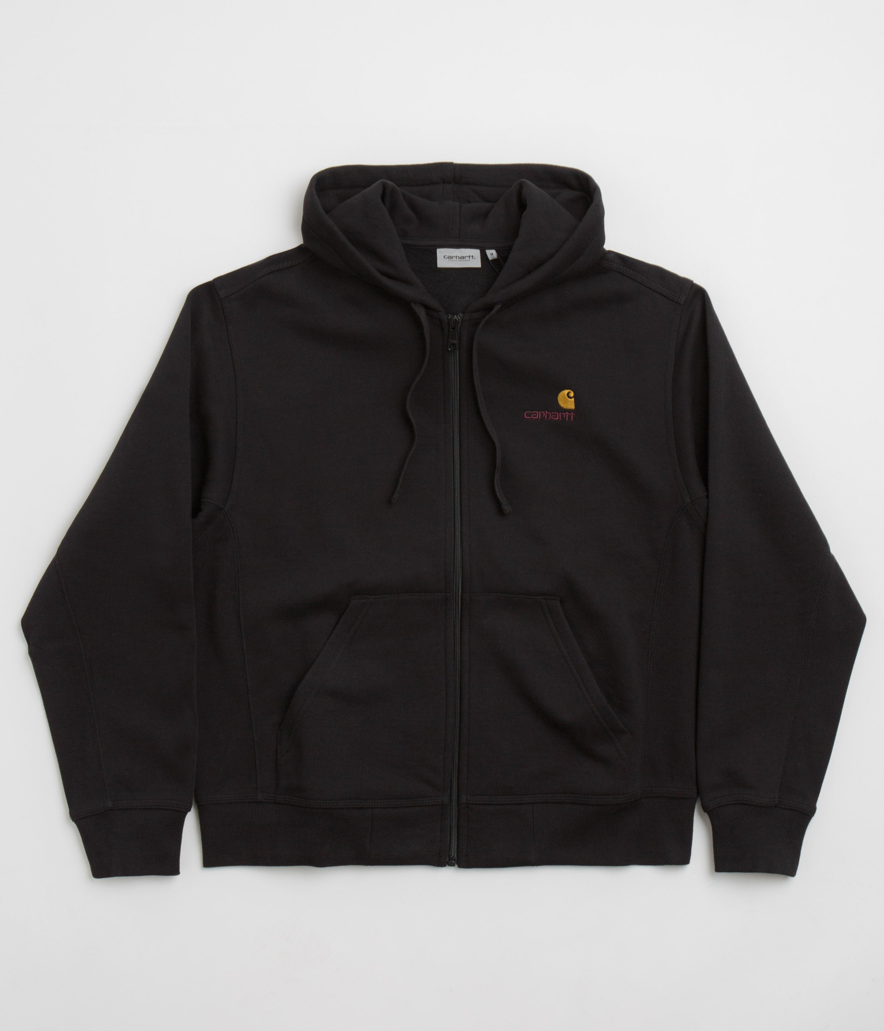 Carhartt American Script Black Hooded Jacket - Timeless and Stylish