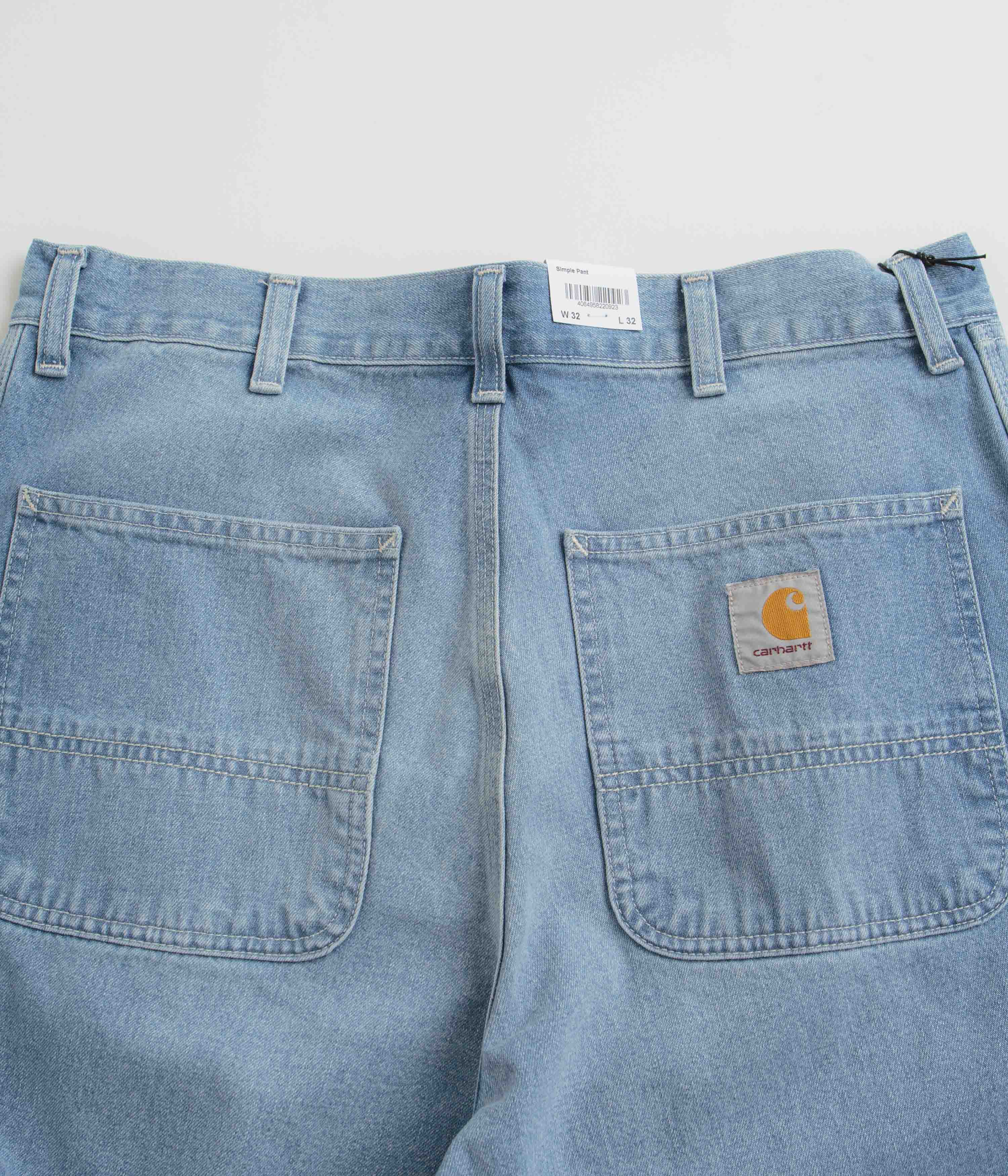 Carhartt Simple Light True Washed Blue Denim Pants - A Must - Have for Style Enthusiasts