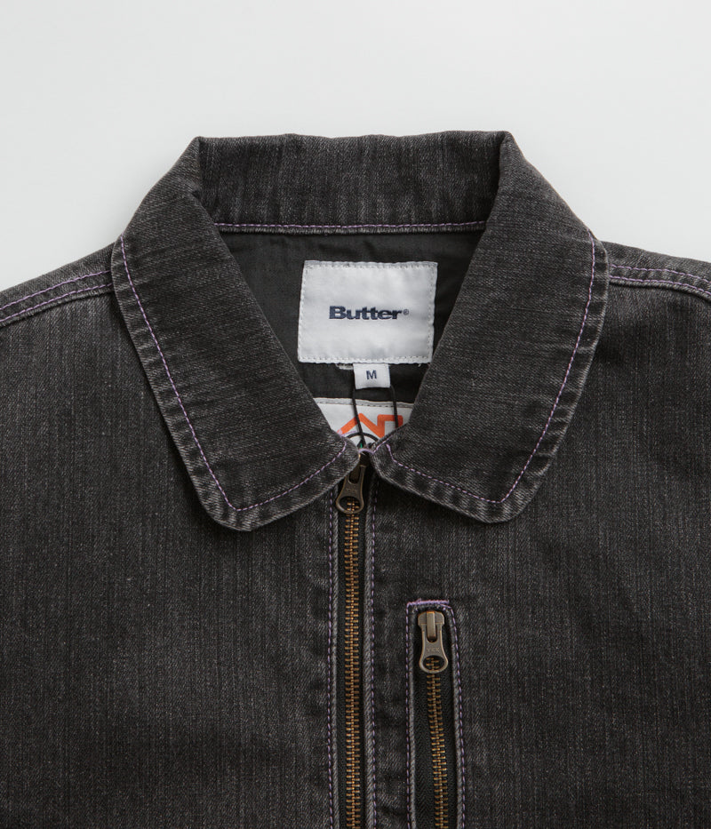 Stylish Butter Goods Device Washed Grey Denim Jacket - A Must-Have!