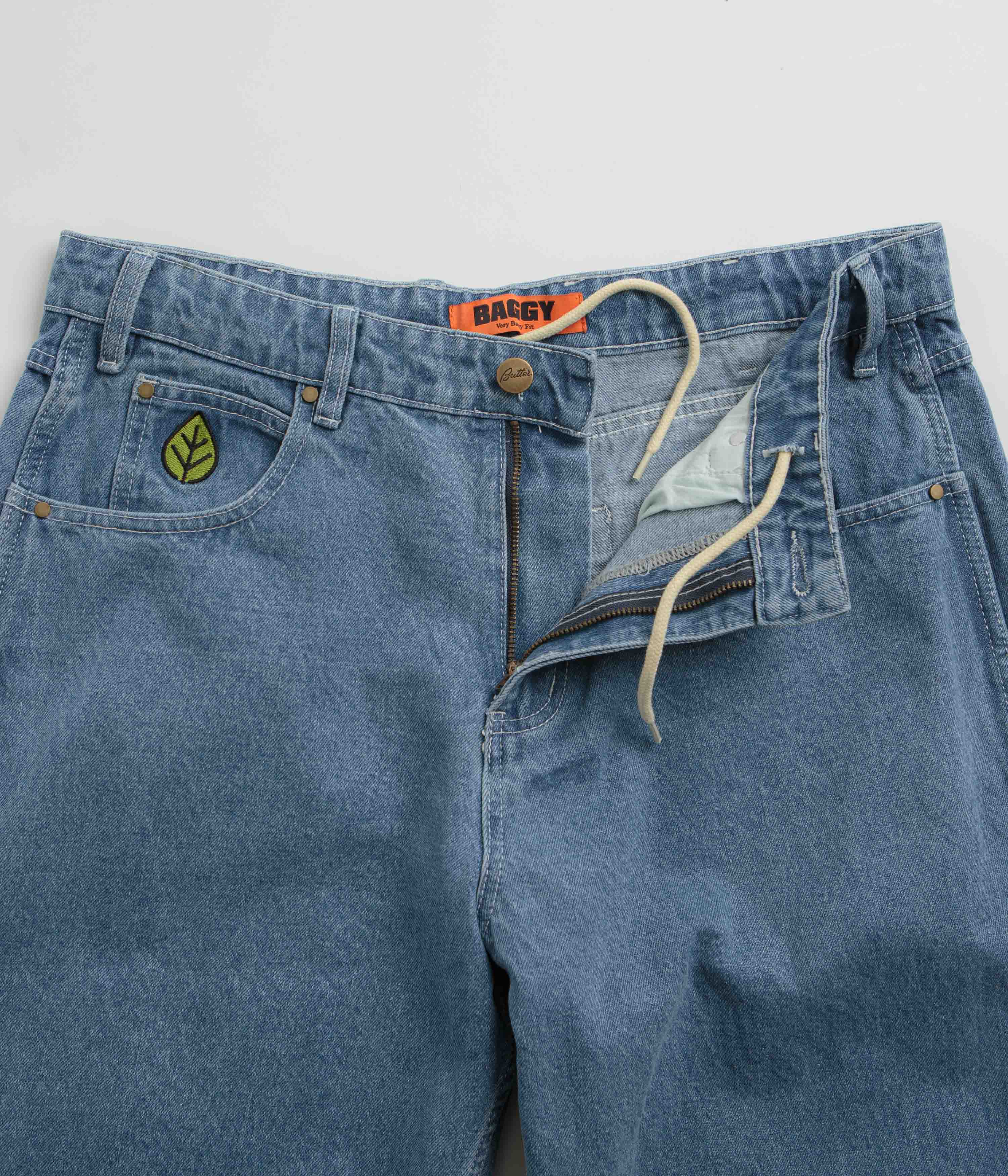 Butter Goods Mid Blue Weathergear Heavyweight Jeans - A Must-Have!