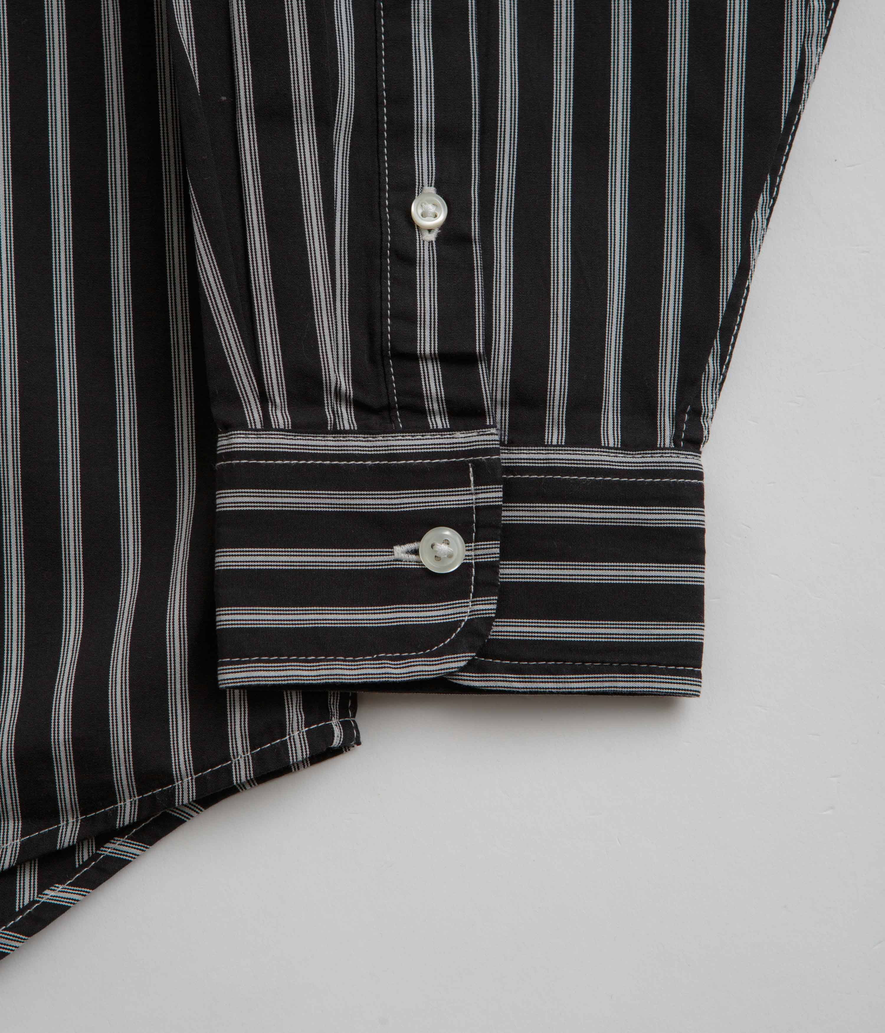 Carhartt Ligety Stripe Poplin Shirt - Striking Black/Wax Design