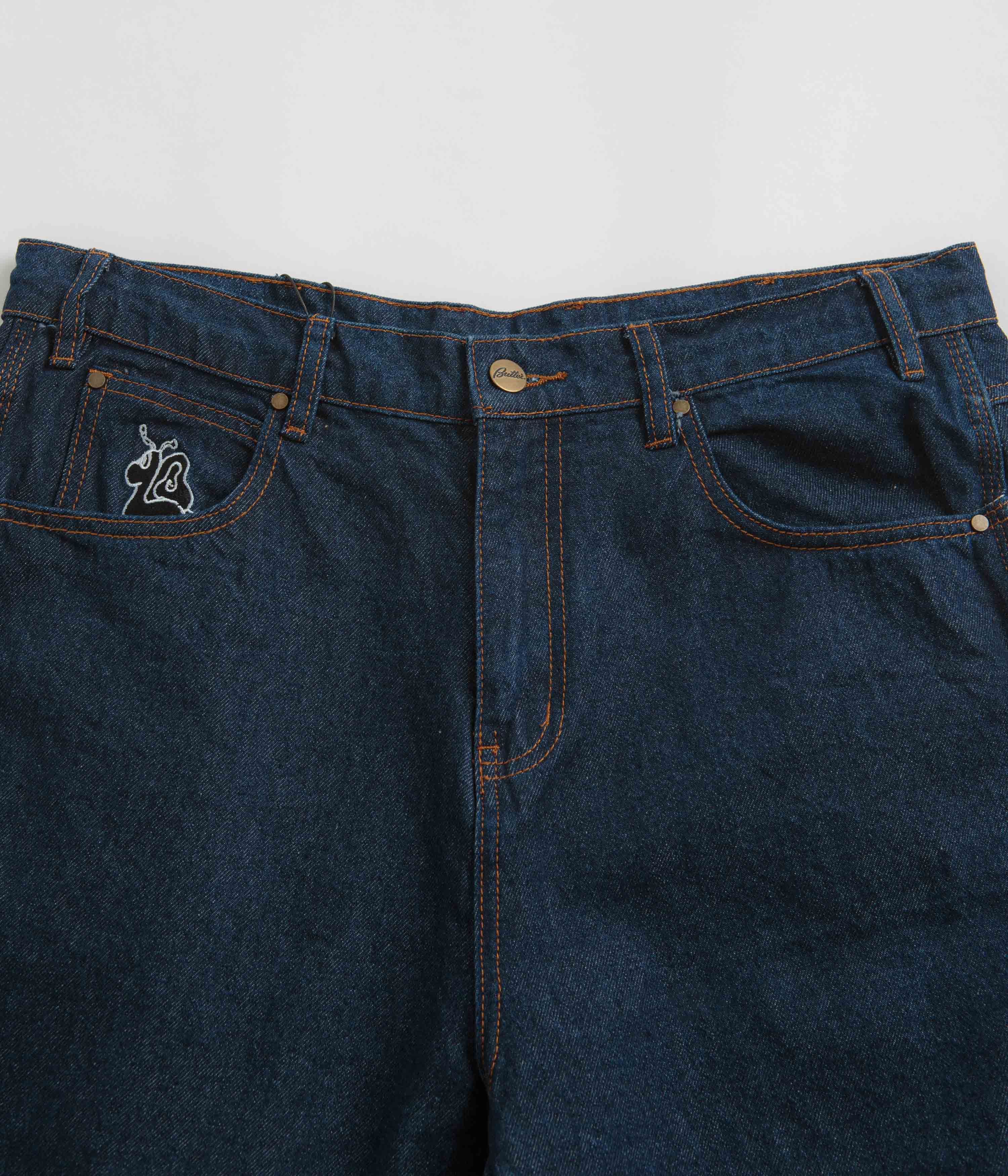 Butter Goods Critter Baggy Denim Shorts - Stunning Dark Indigo